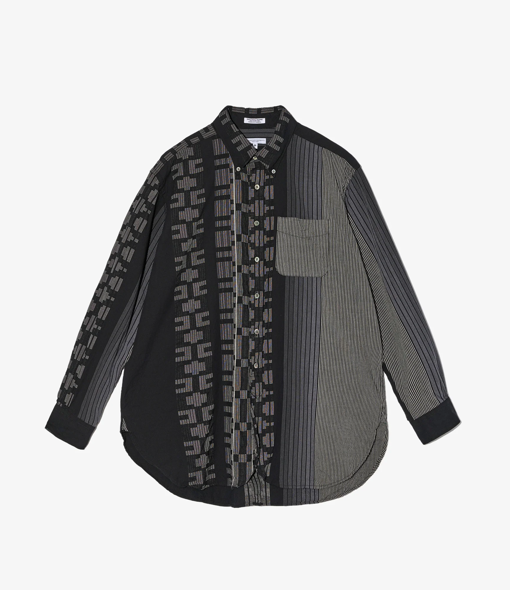 19th Century BD Shirt – Black Multi Pattern Jacquard