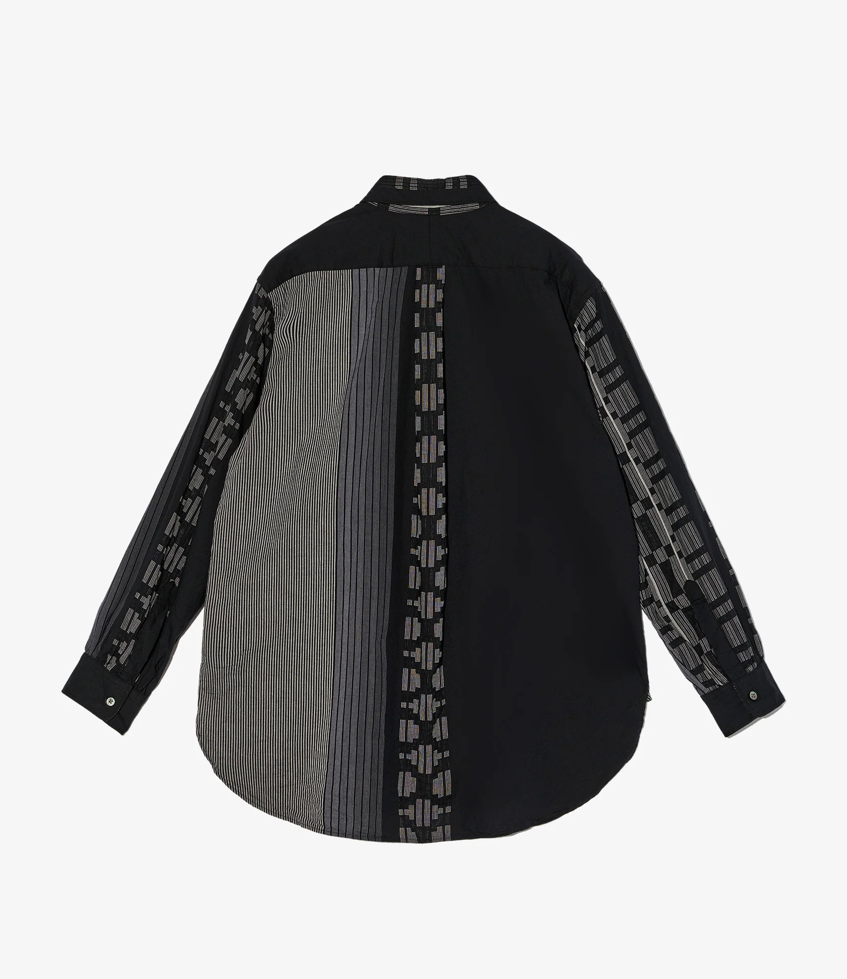 19th Century BD Shirt – Black Multi Pattern Jacquard - Image 2