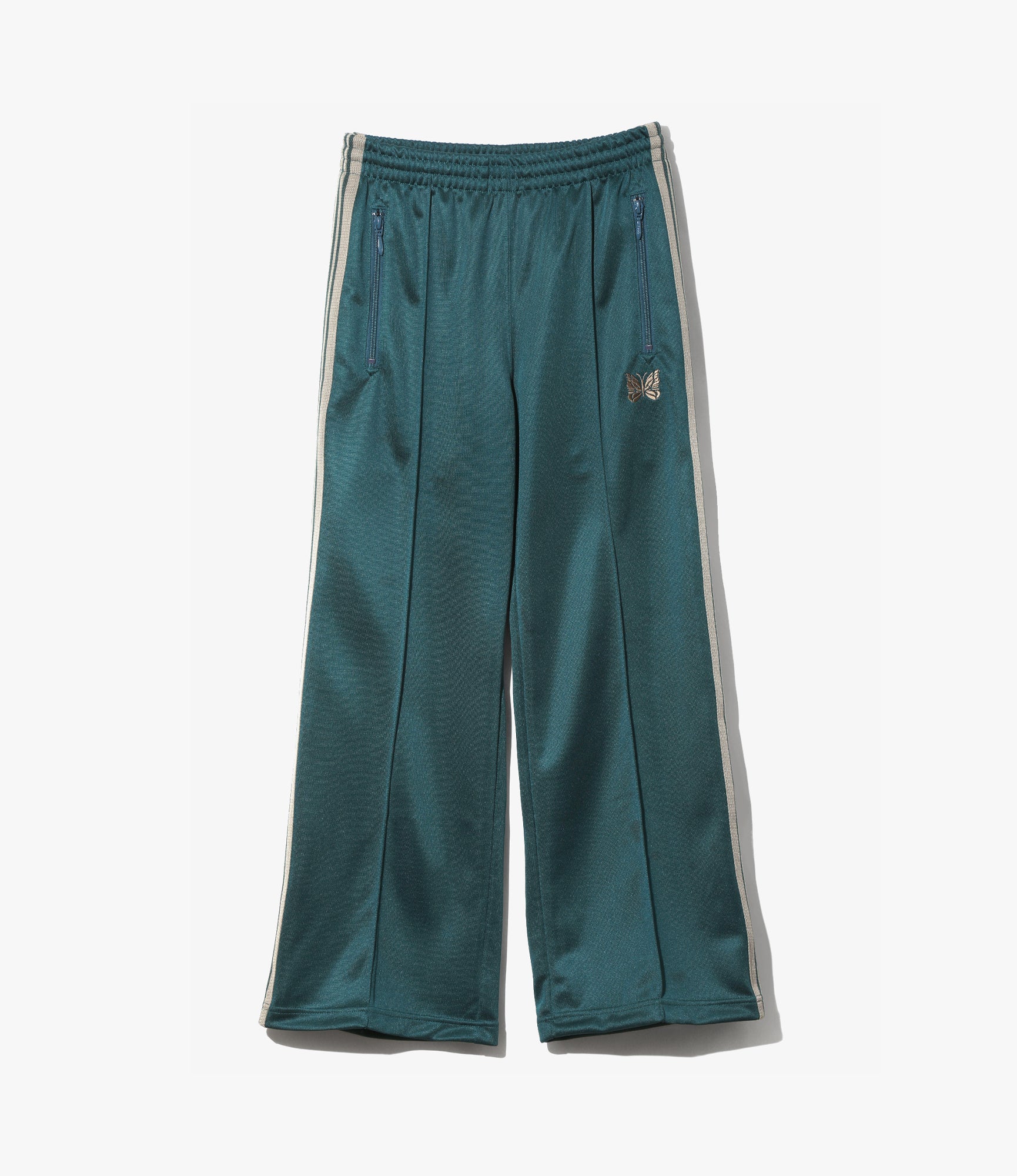 Baggy Track Pant – Green Poly Smooth