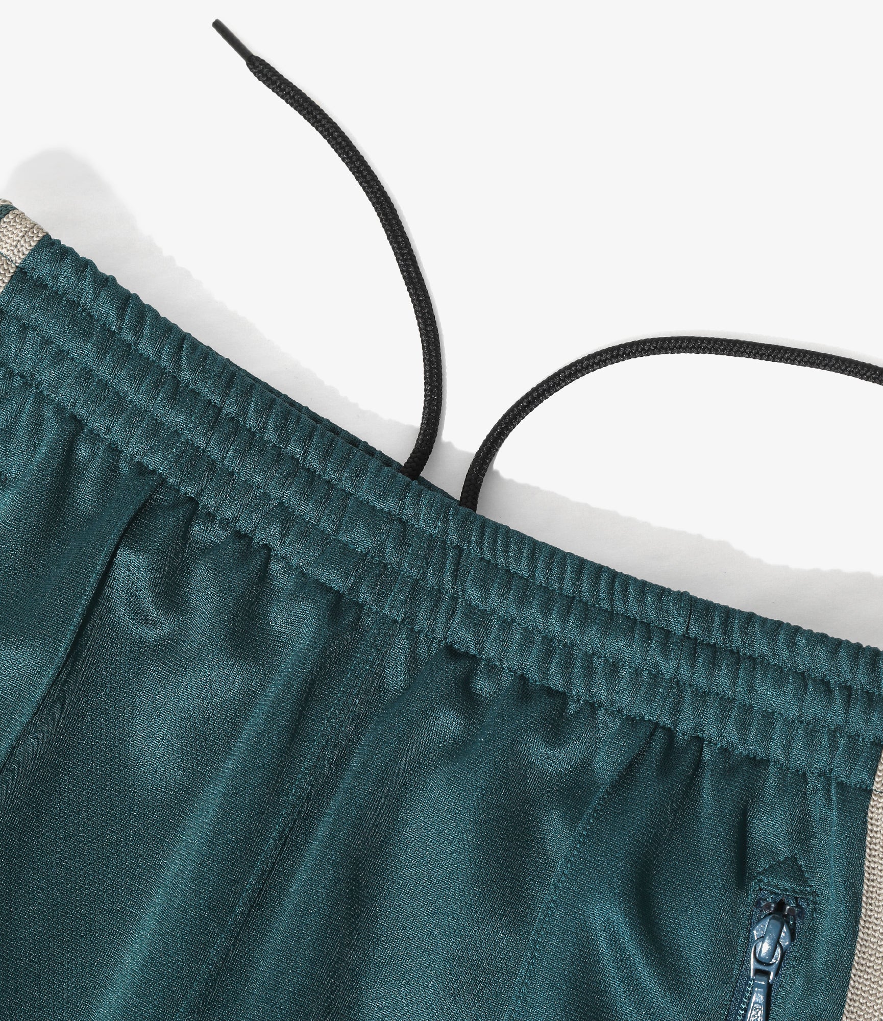Baggy Track Pant – Green Poly Smooth - Image 2