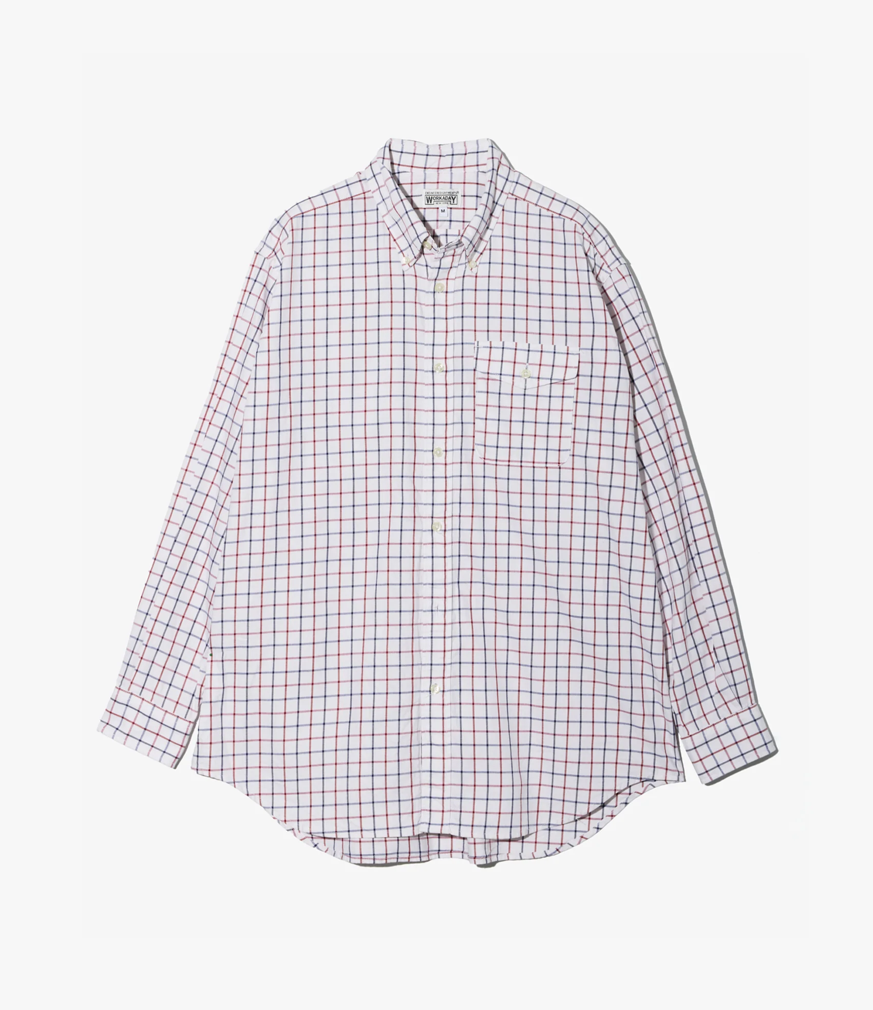 BD Shirt – White/Red/Blue Big Tattersall