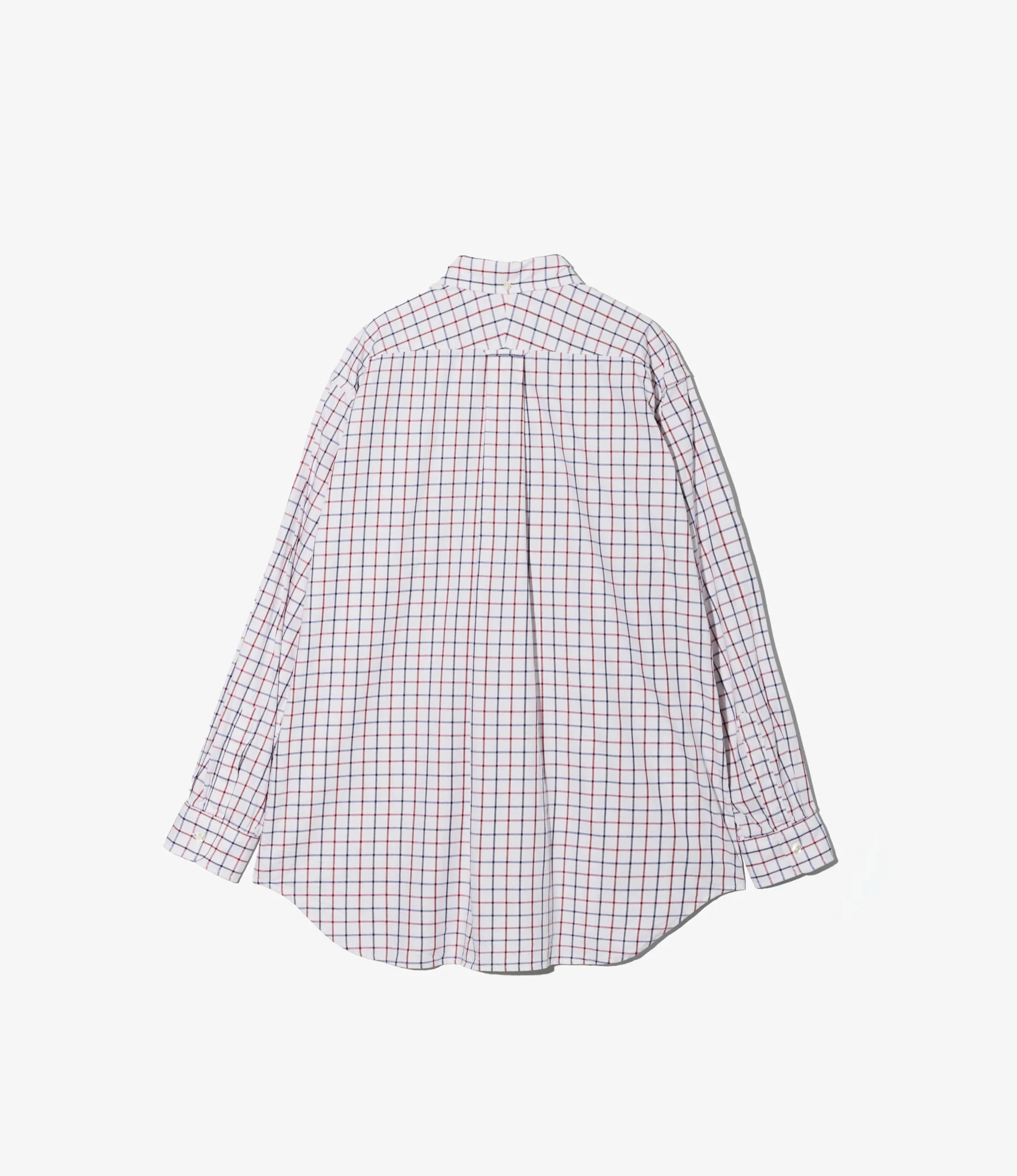 BD Shirt – White/Red/Blue Big Tattersall - Image 3