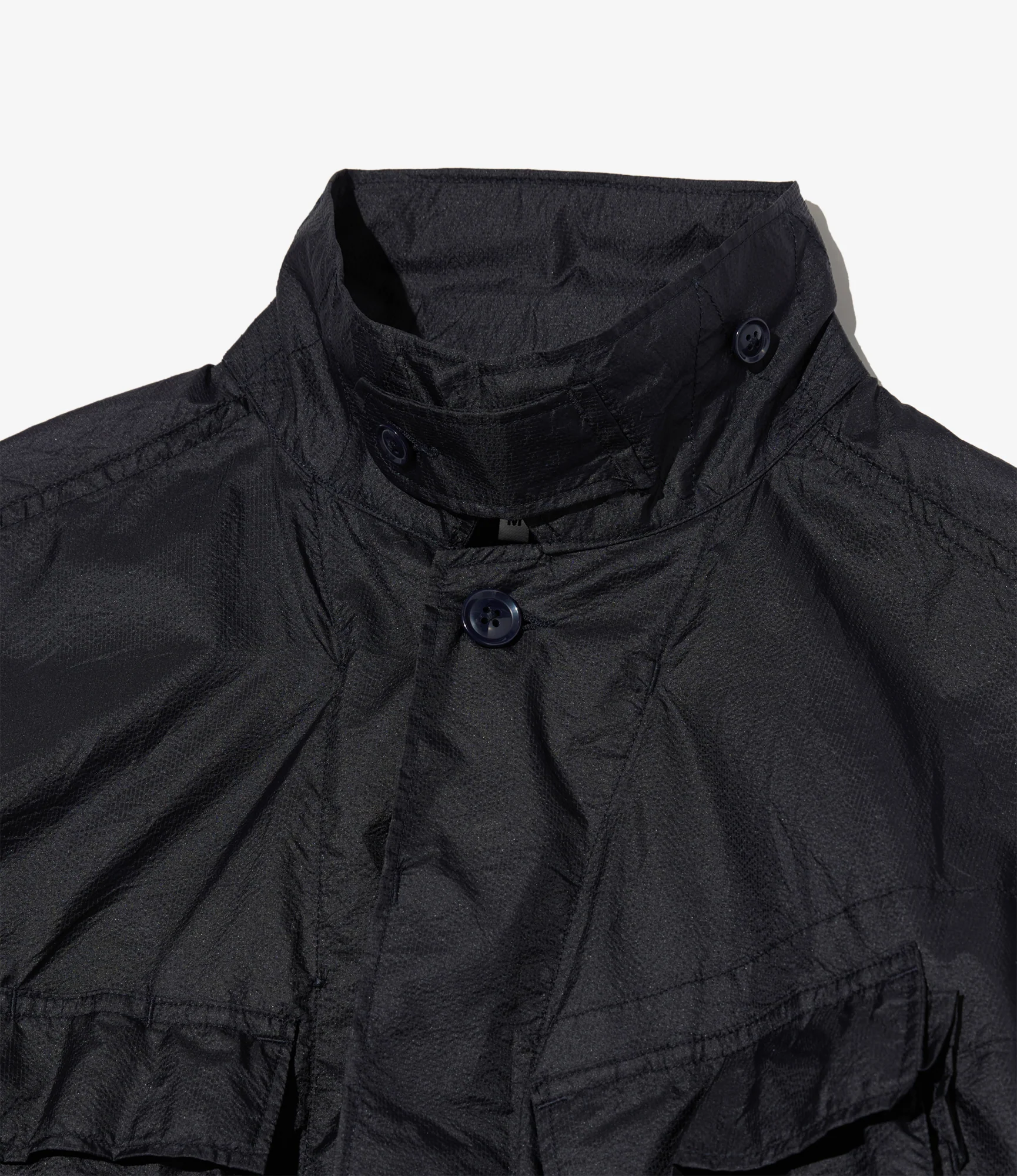 BDU Jacket – Black Micro Ripstop Nylon - Image 3