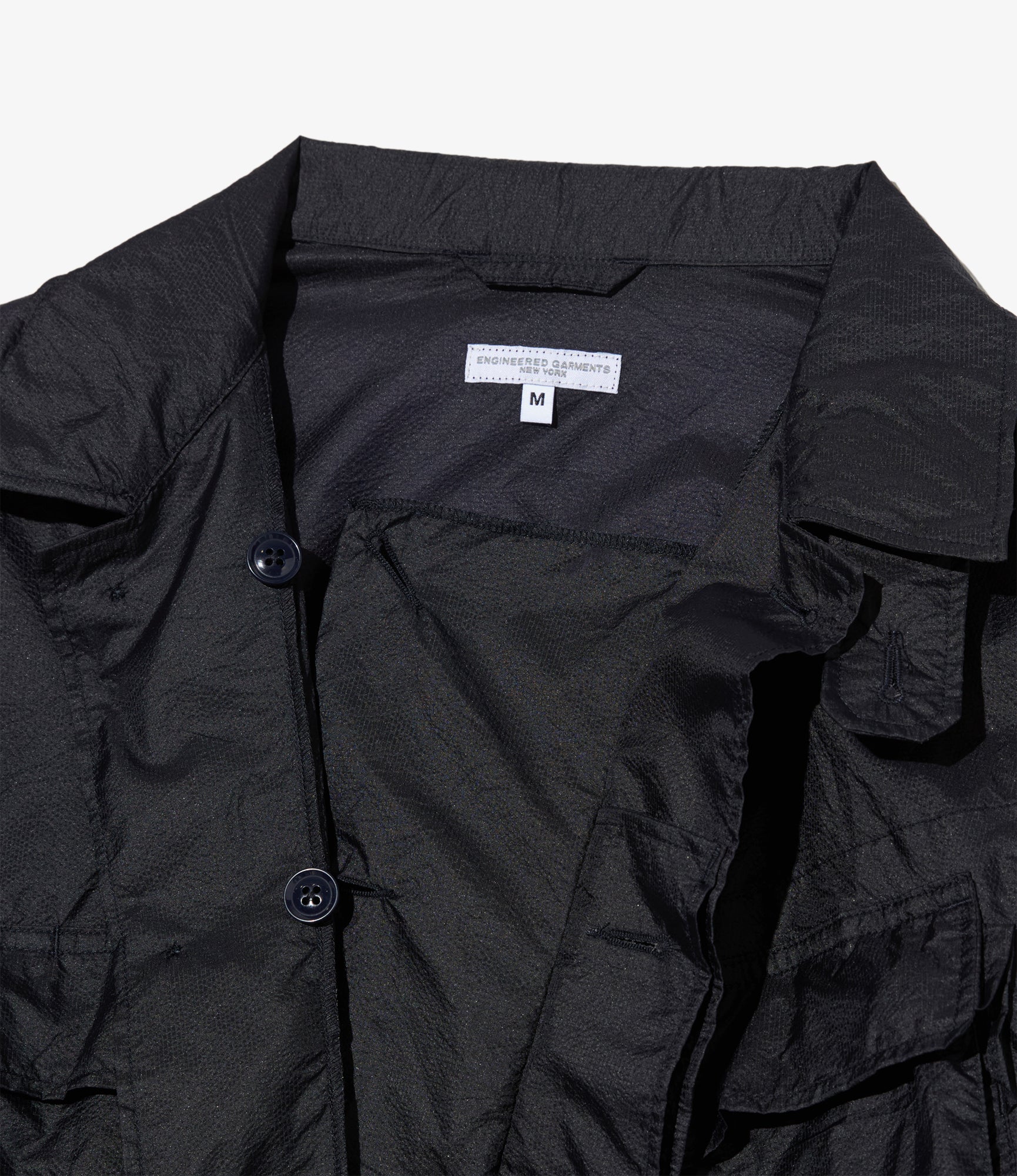 BDU Jacket – Black Micro Ripstop Nylon - Image 4