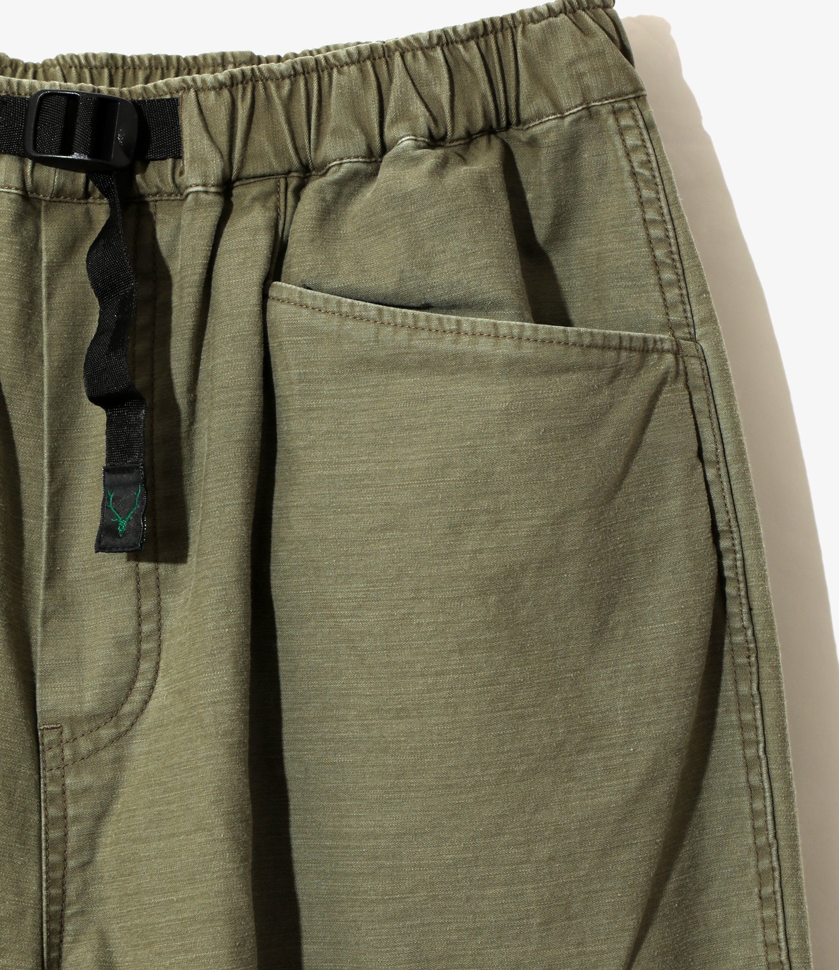 Belted Logger Pant – Olive Reversed Sateen - Image 2