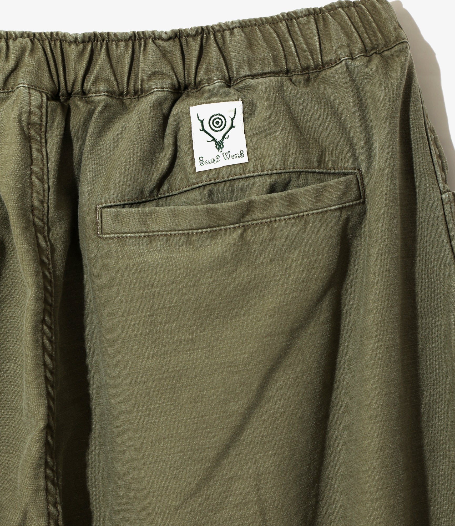 Belted Logger Pant – Olive Reversed Sateen - Image 5