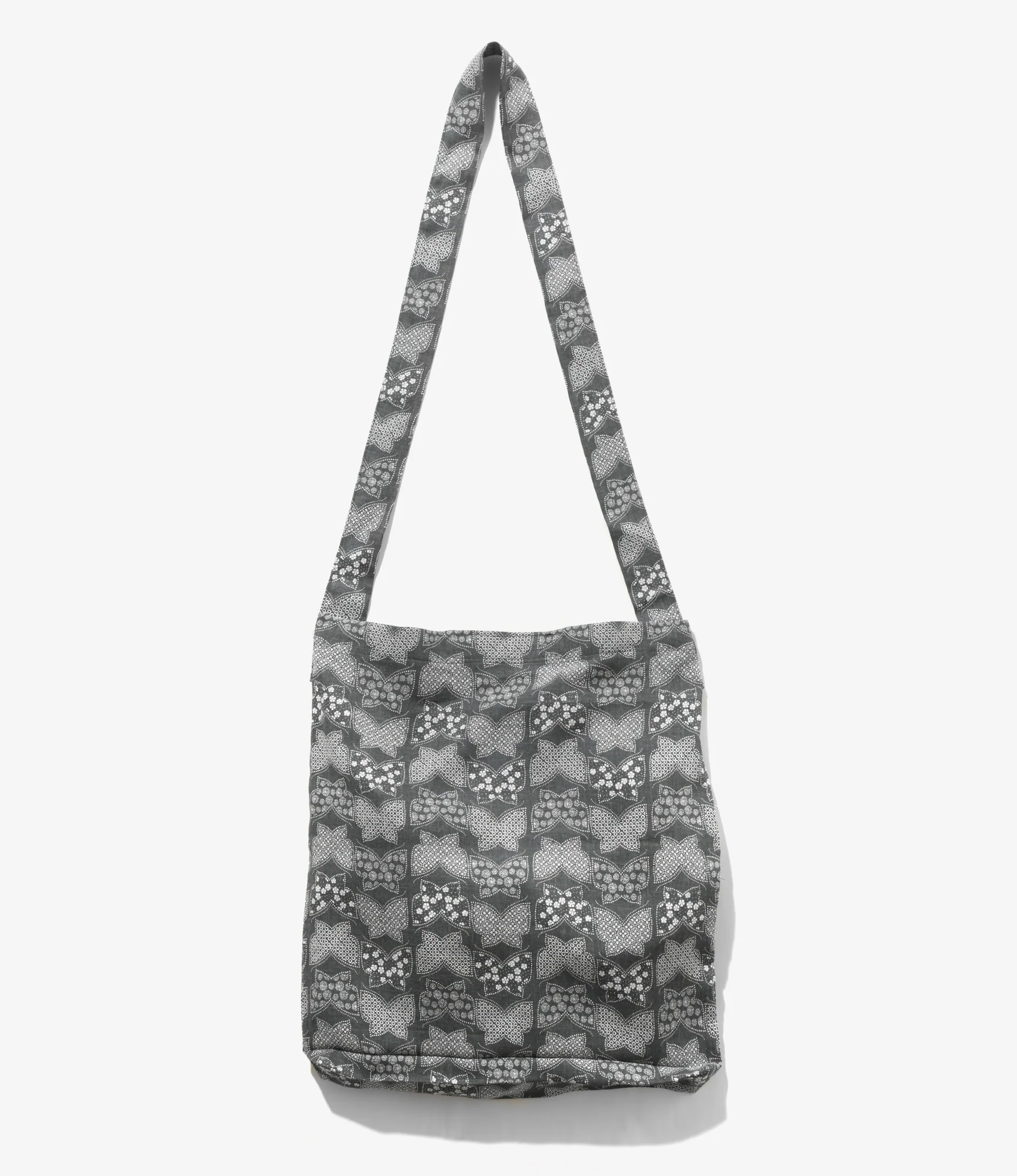 Book Bag – Charcoal Papillon Komon Print - Image 3
