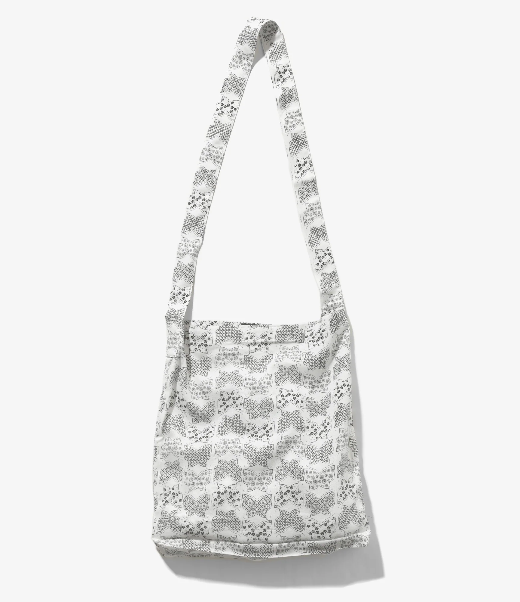 Book Bag – White Papillon Komon Print - Image 3