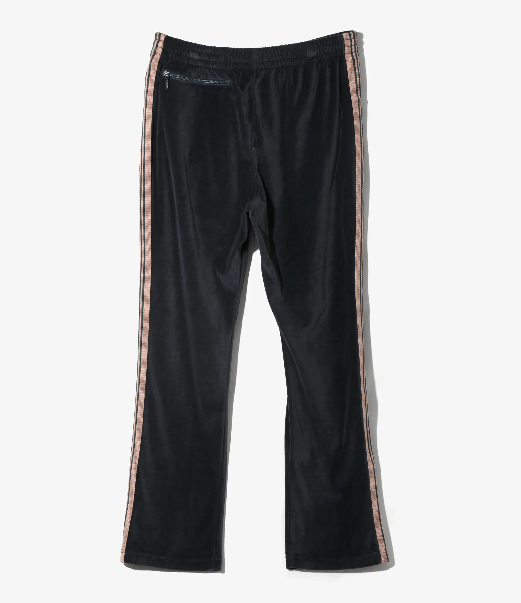 Boot-Cut Track Pant – Steel Blue Velour - Image 6