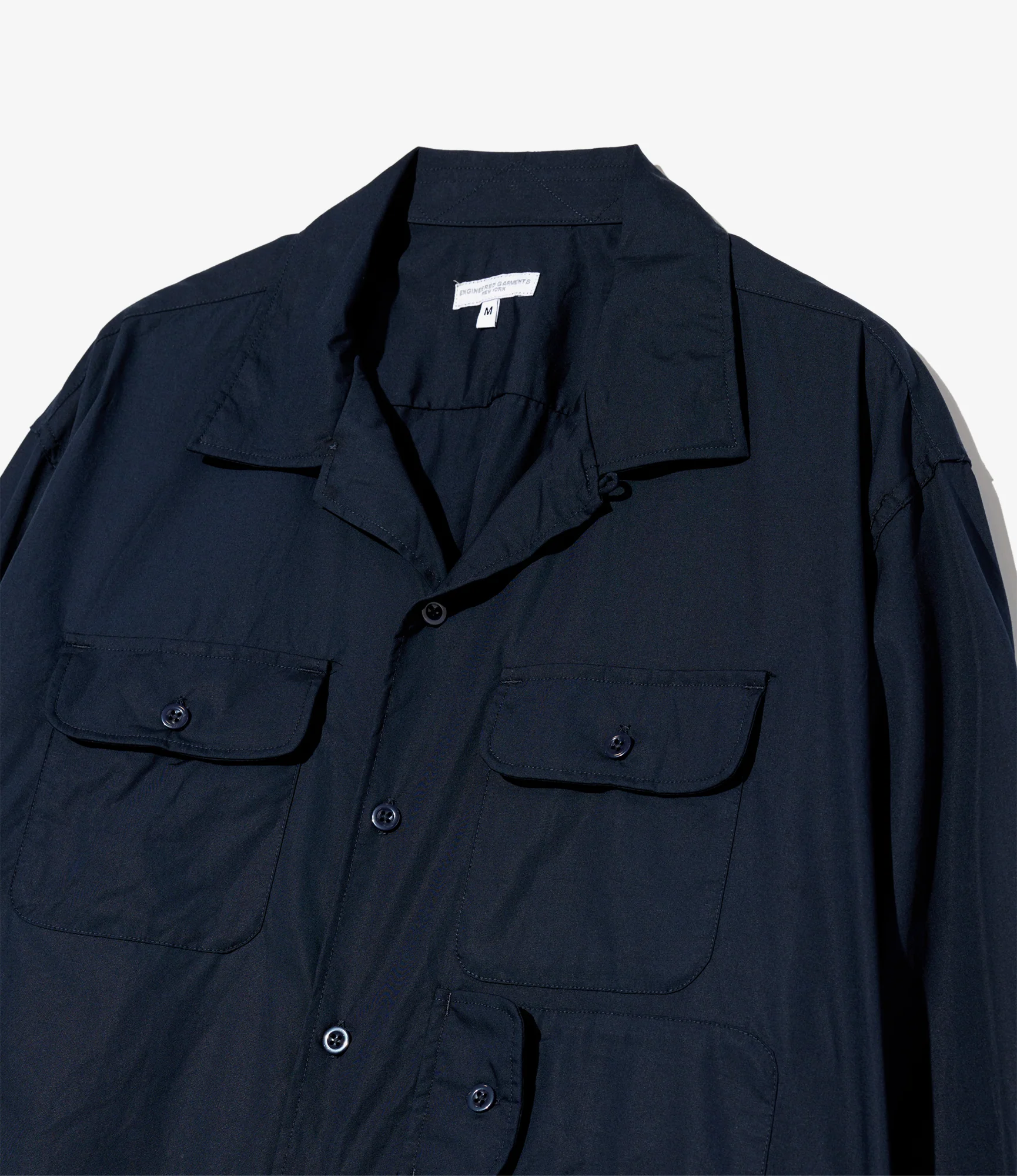 Bowling Shirt – Dark Navy Broadcloth - Image 3