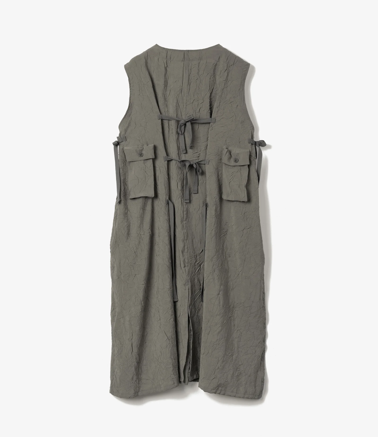 C-1 Dress – Grey Crushed Modal - Image 3