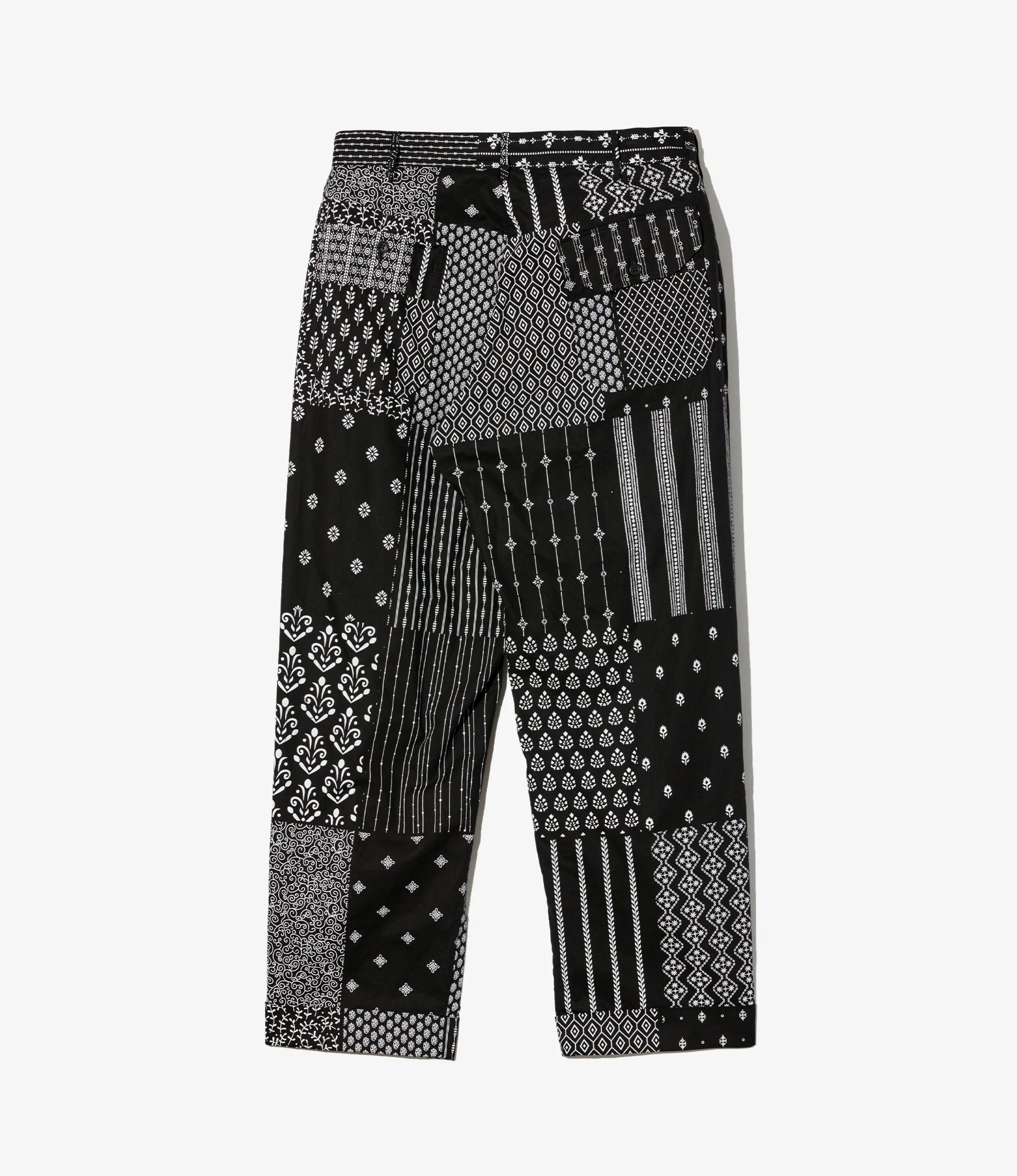 Carlyle Pant – Black/White Patchwork Print - Image 2