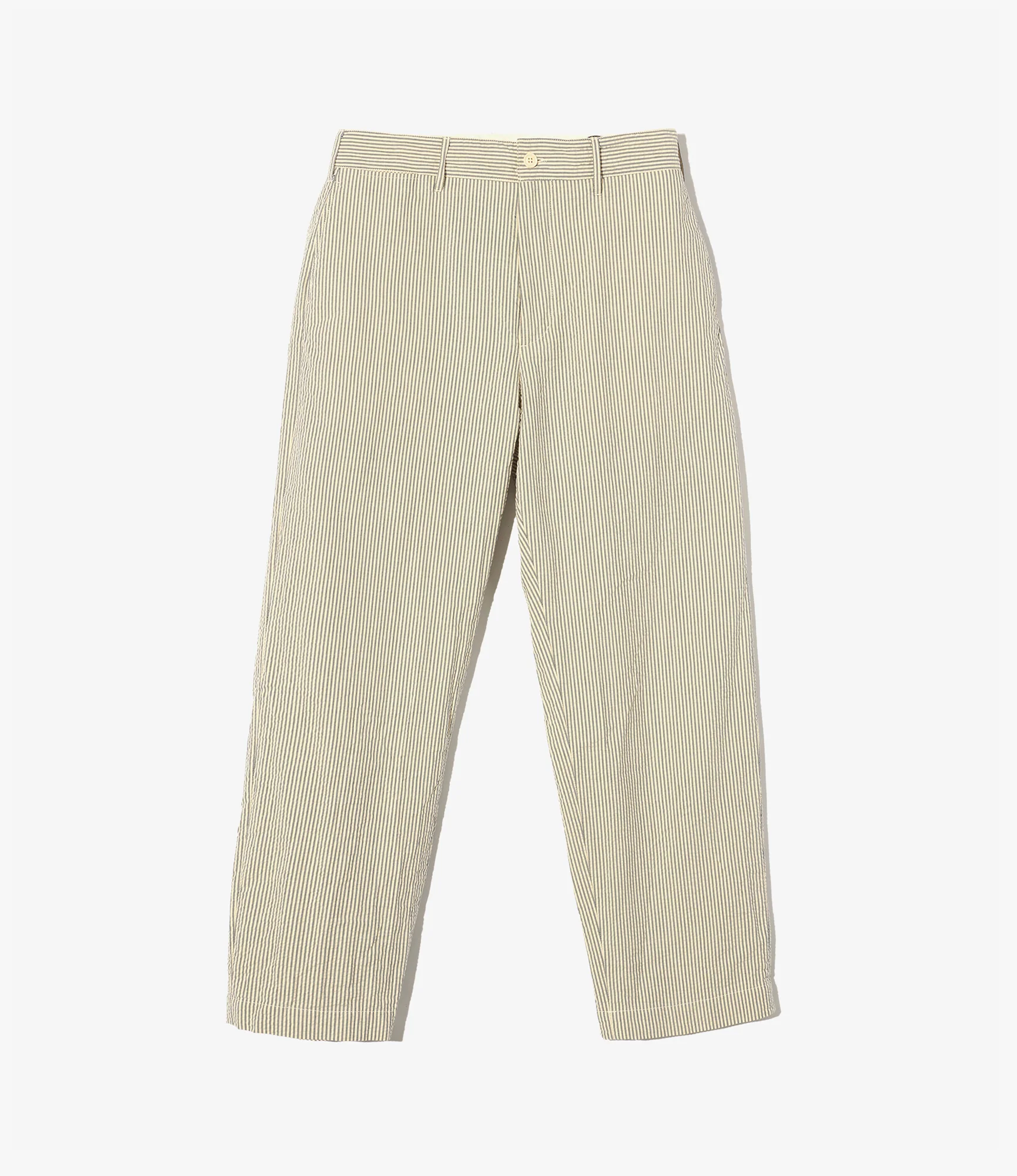 Chino Pant – Navy/Natural Stripe Seersucker
