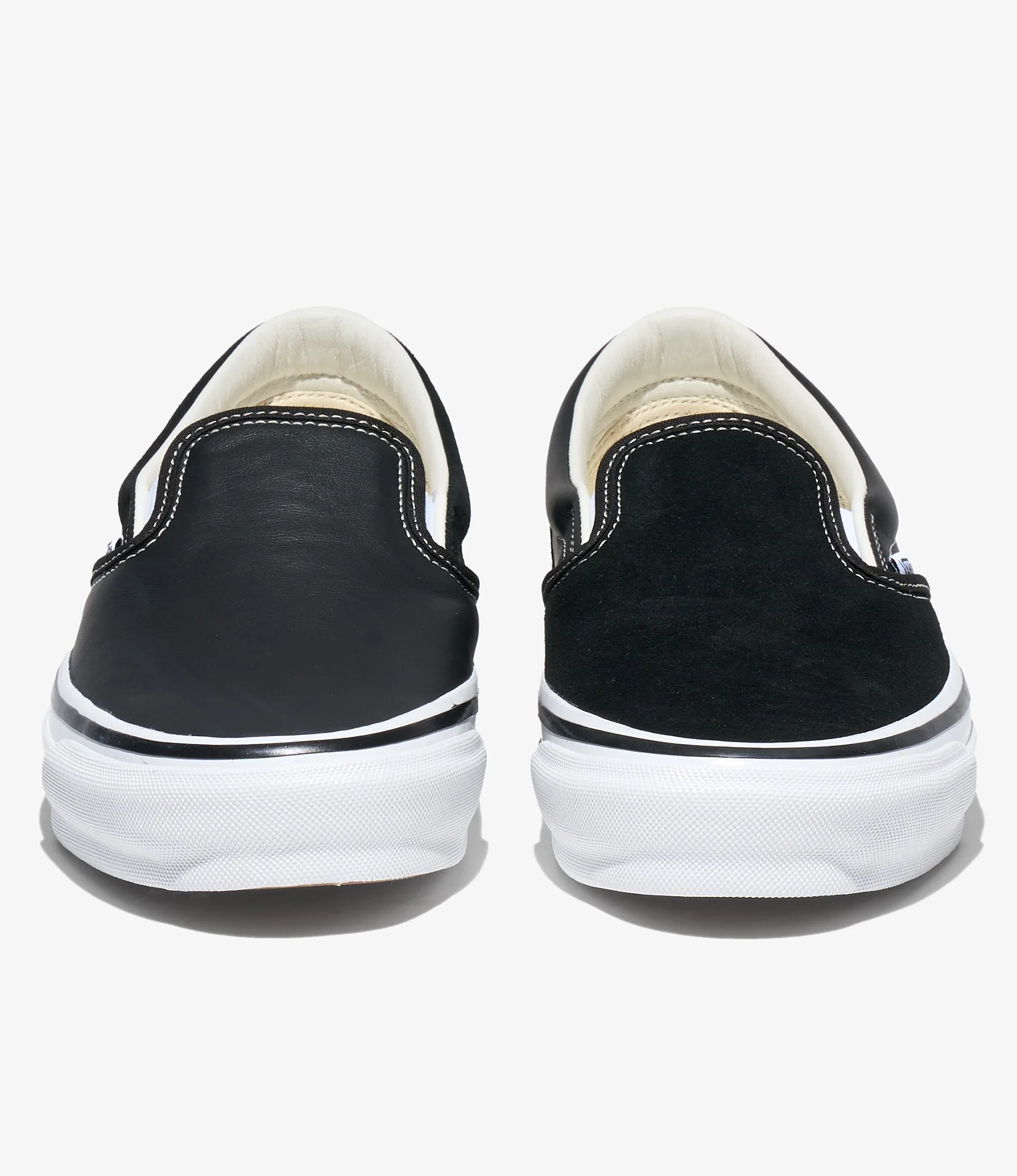 Classic Slip-On 98 – Black Leather/Suede Mix - Image 5