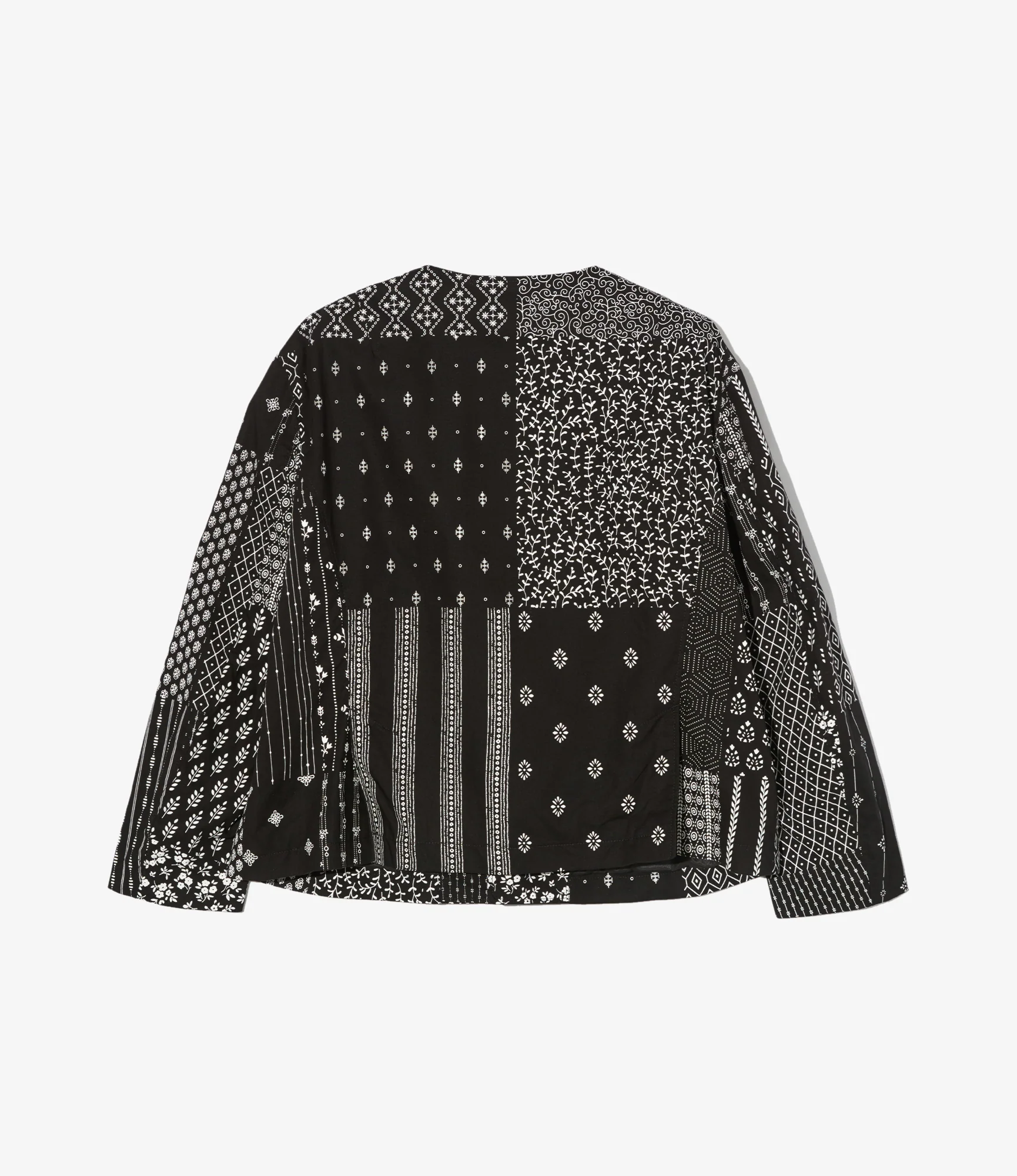 CN Jacket – Black/White Patchwork Print - Image 2