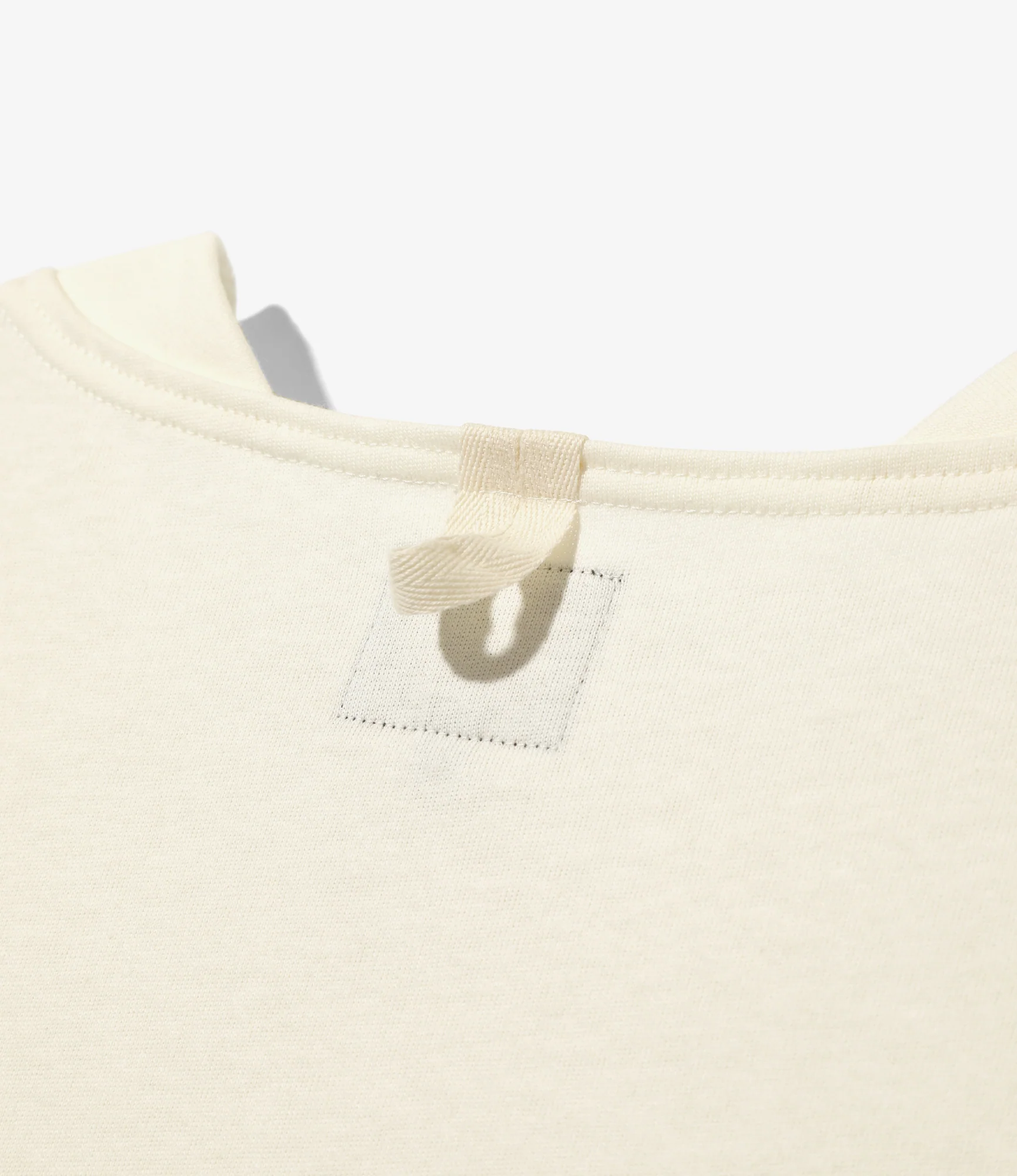 Fisherman Boat Neck Gusset Shirt – Off White - Image 6
