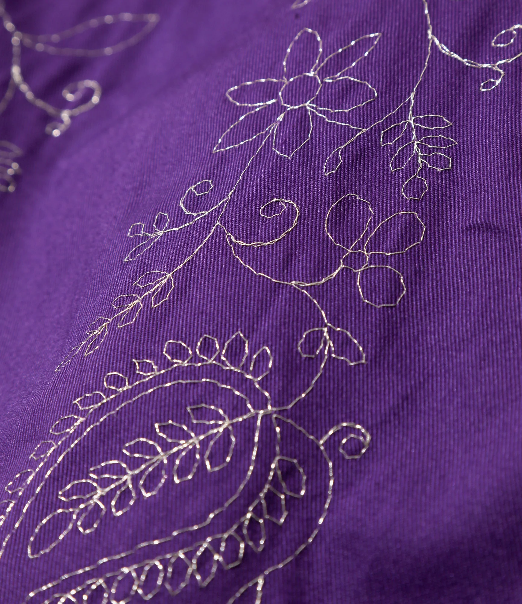 Coverall – Purple Embroidered Twill - Image 6