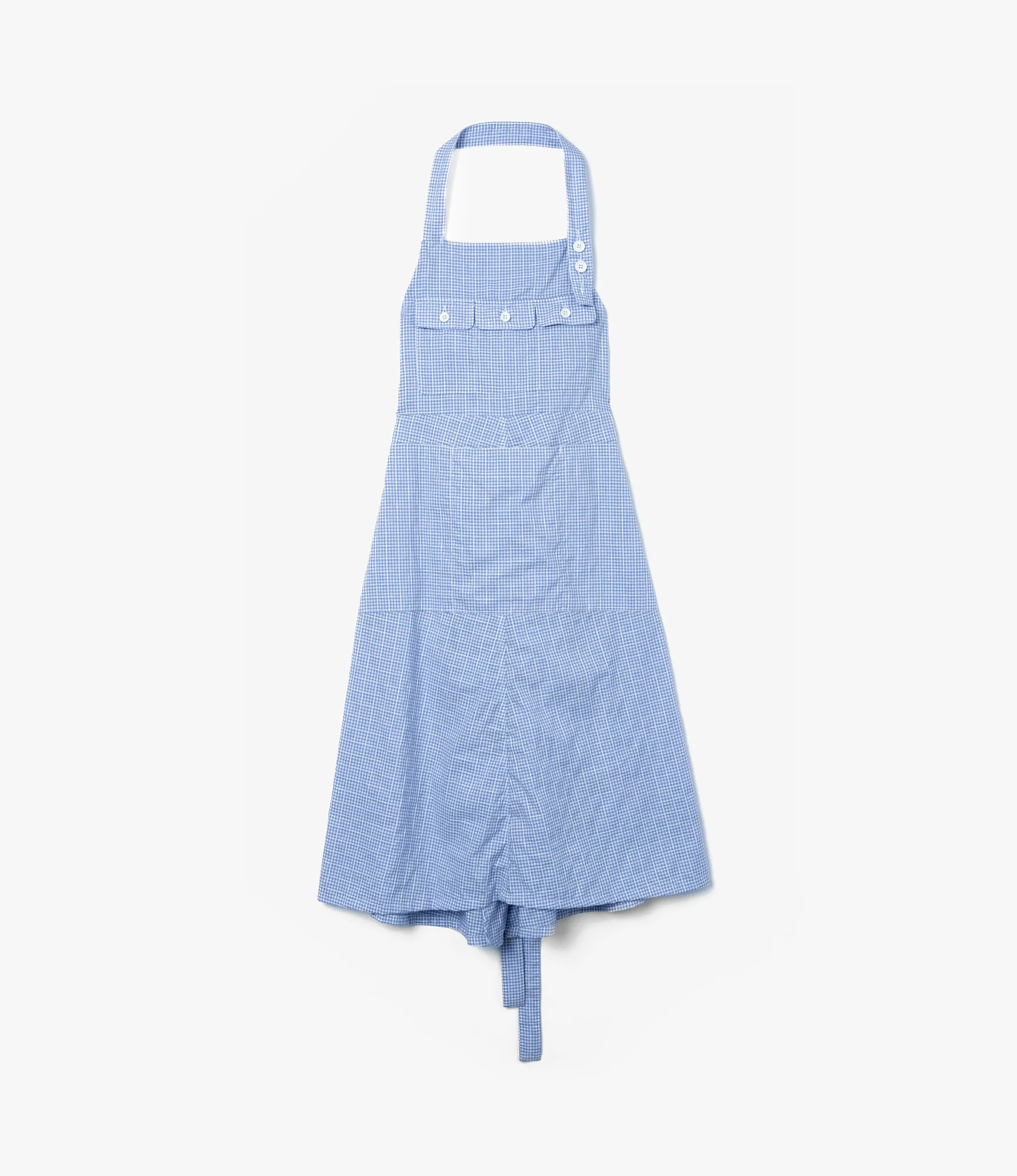 Craft Dress – Light Blue Windowpane Gingham - Image 2