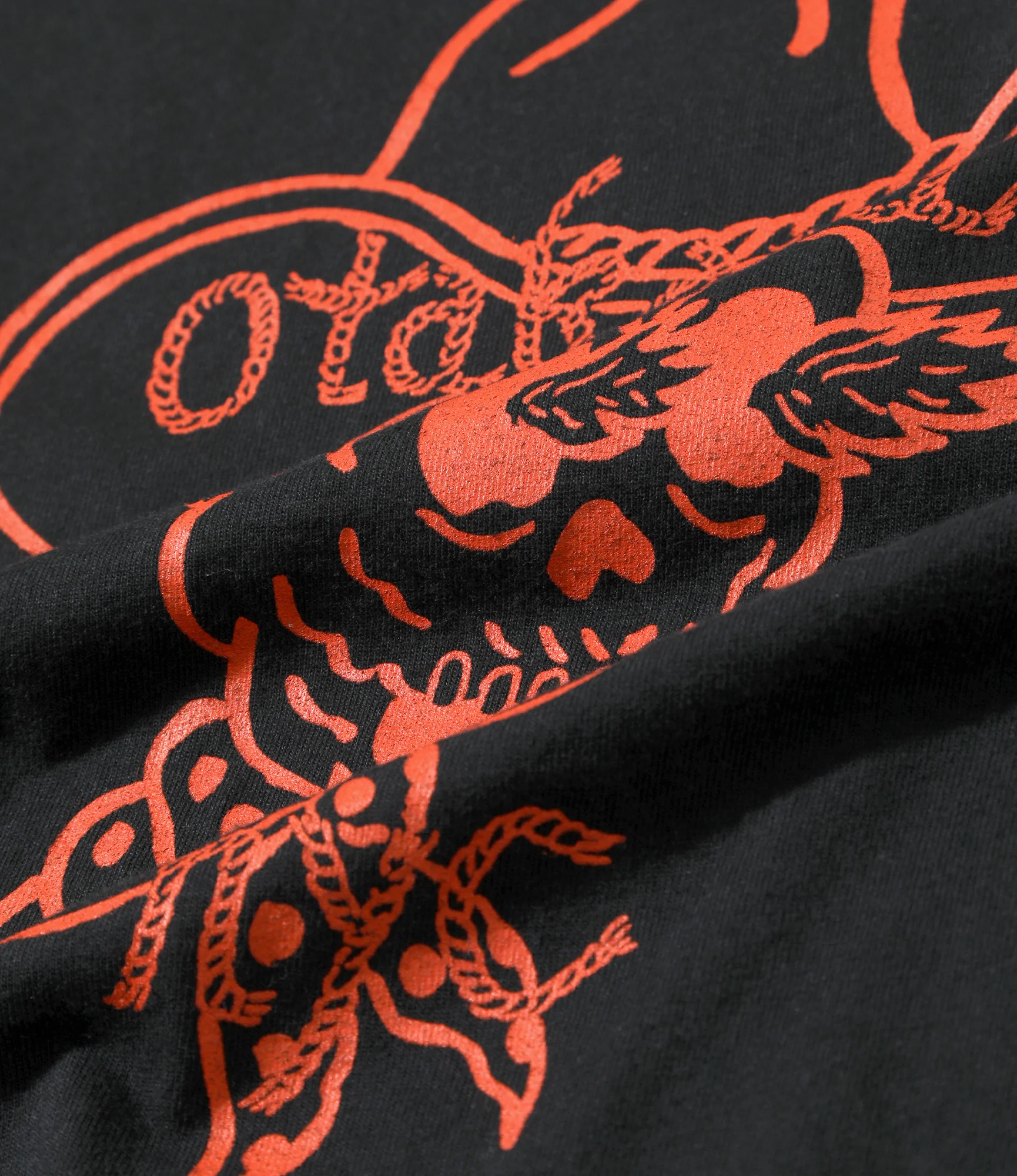 Crew Neck L/S T-Shirt – Tie Dye 'Dead Man' Print - Image 6
