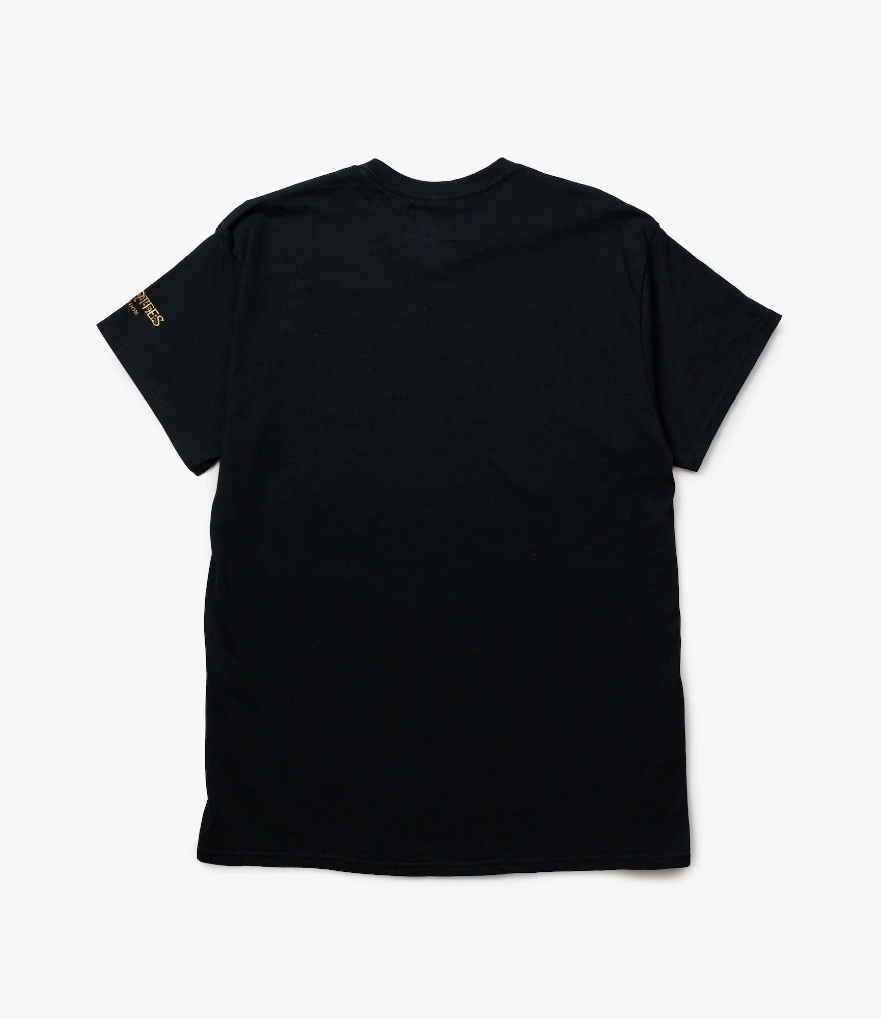 Crew Neck T-Shirt – Black 'Nepenthes London' Print - Image 4