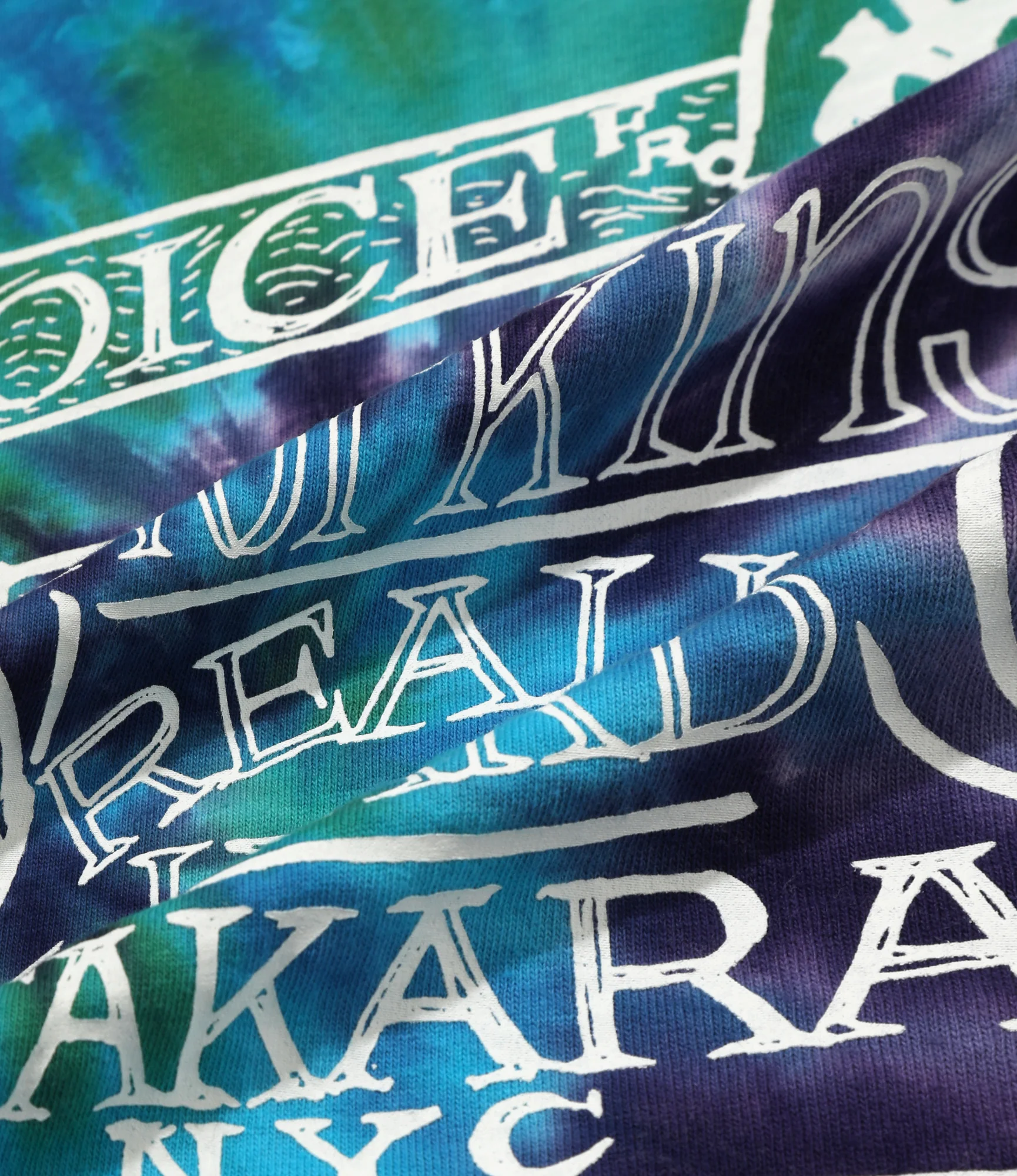 Crew Neck T-Shirt – Tie Dye 'Iron Hand' Print - Image 6