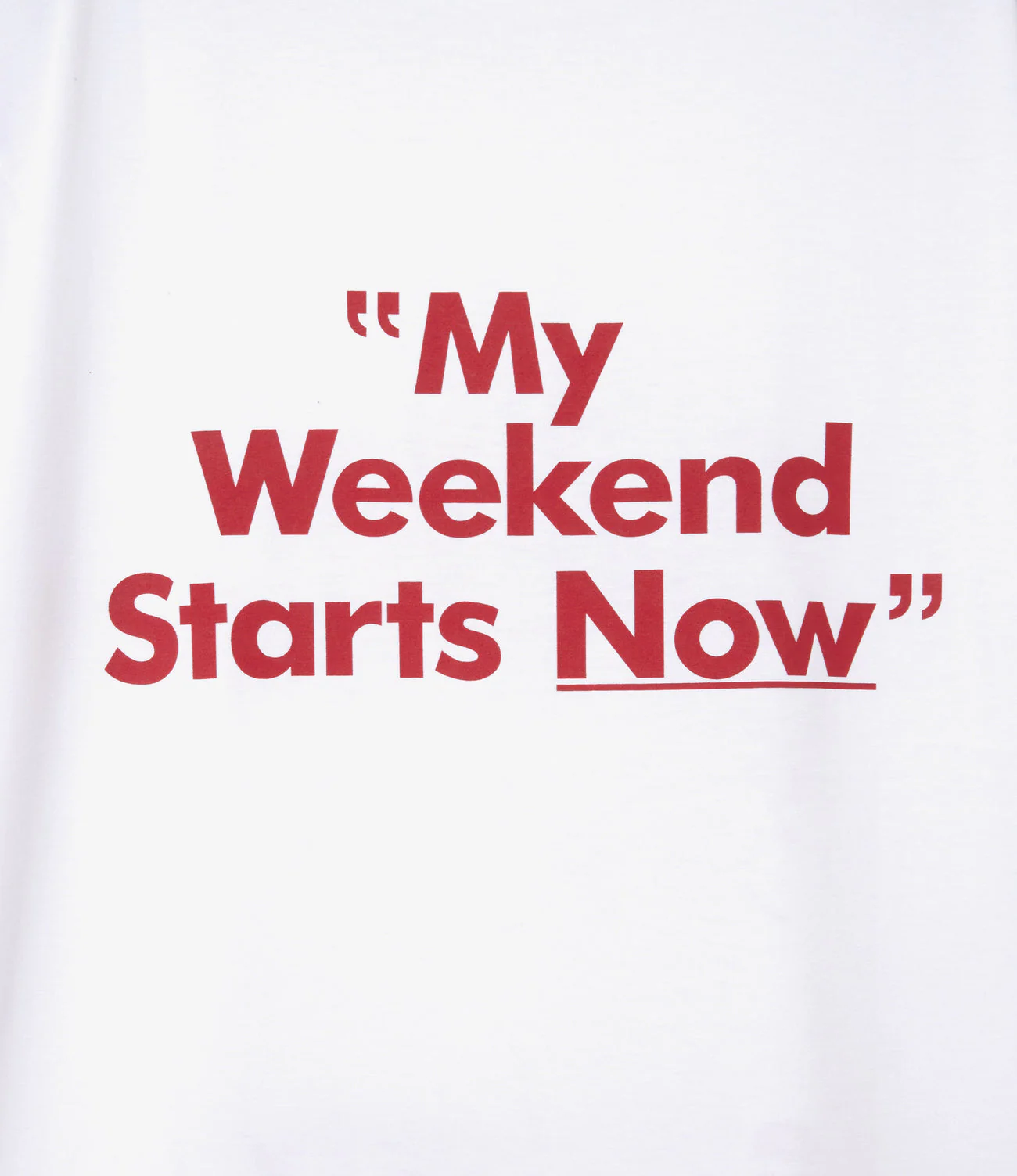 Crew Neck T-Shirt – White 'Let's Party' Print - Image 3