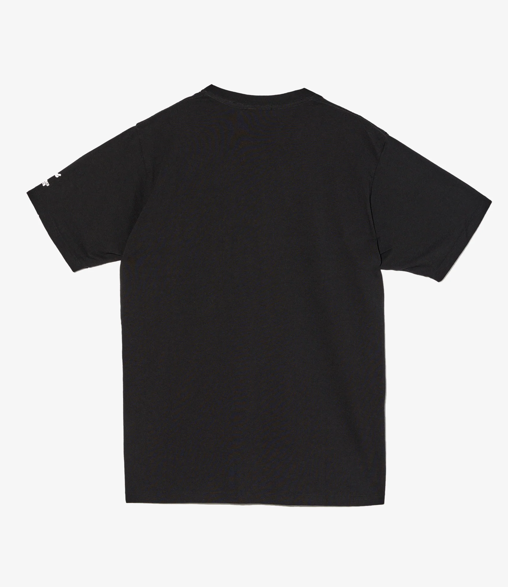Cross Neck T–Shirt – Black 'Flower' Print - Image 3