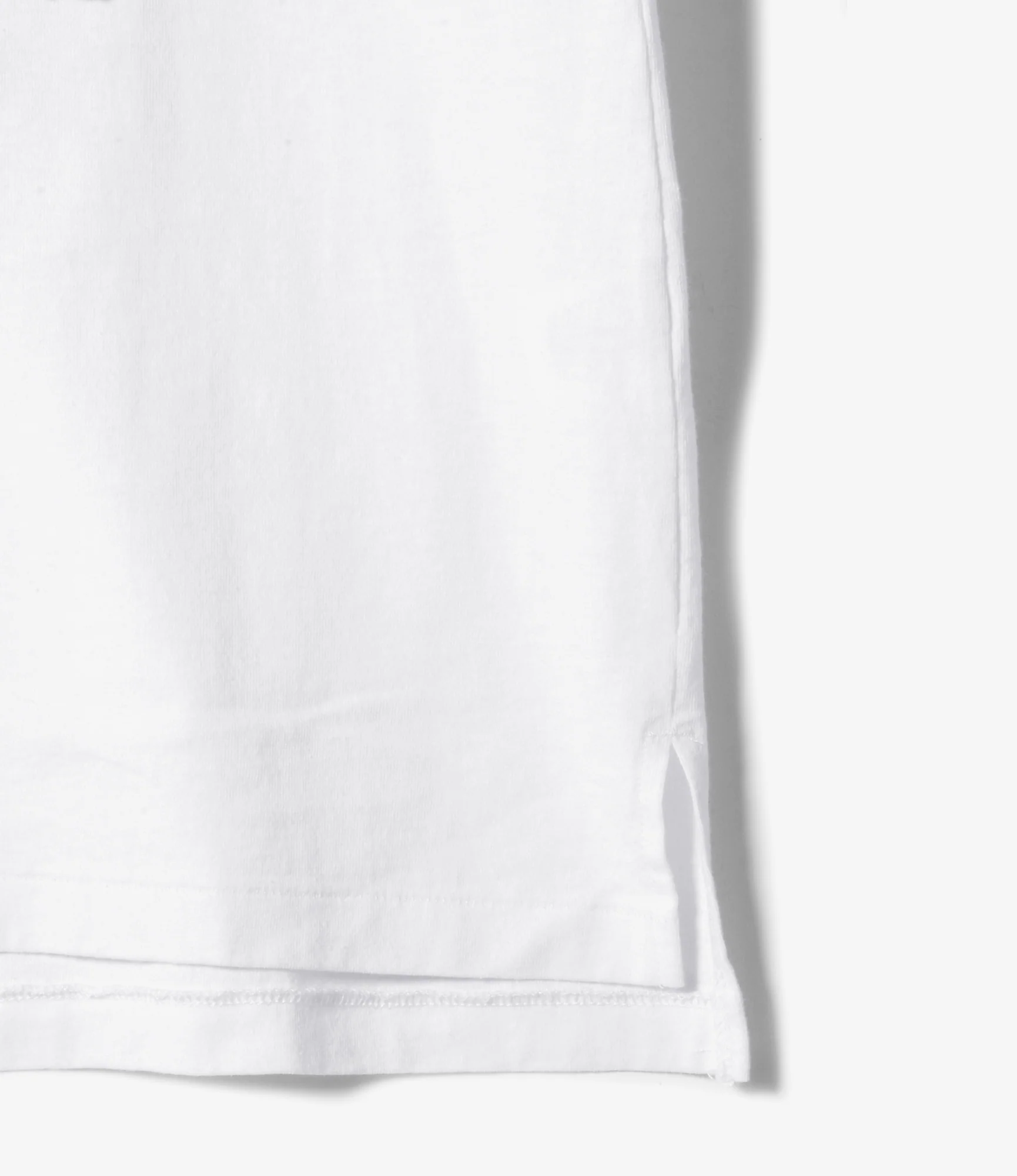 Cross Neck T–Shirt – White 'Footprint' Print - Image 5