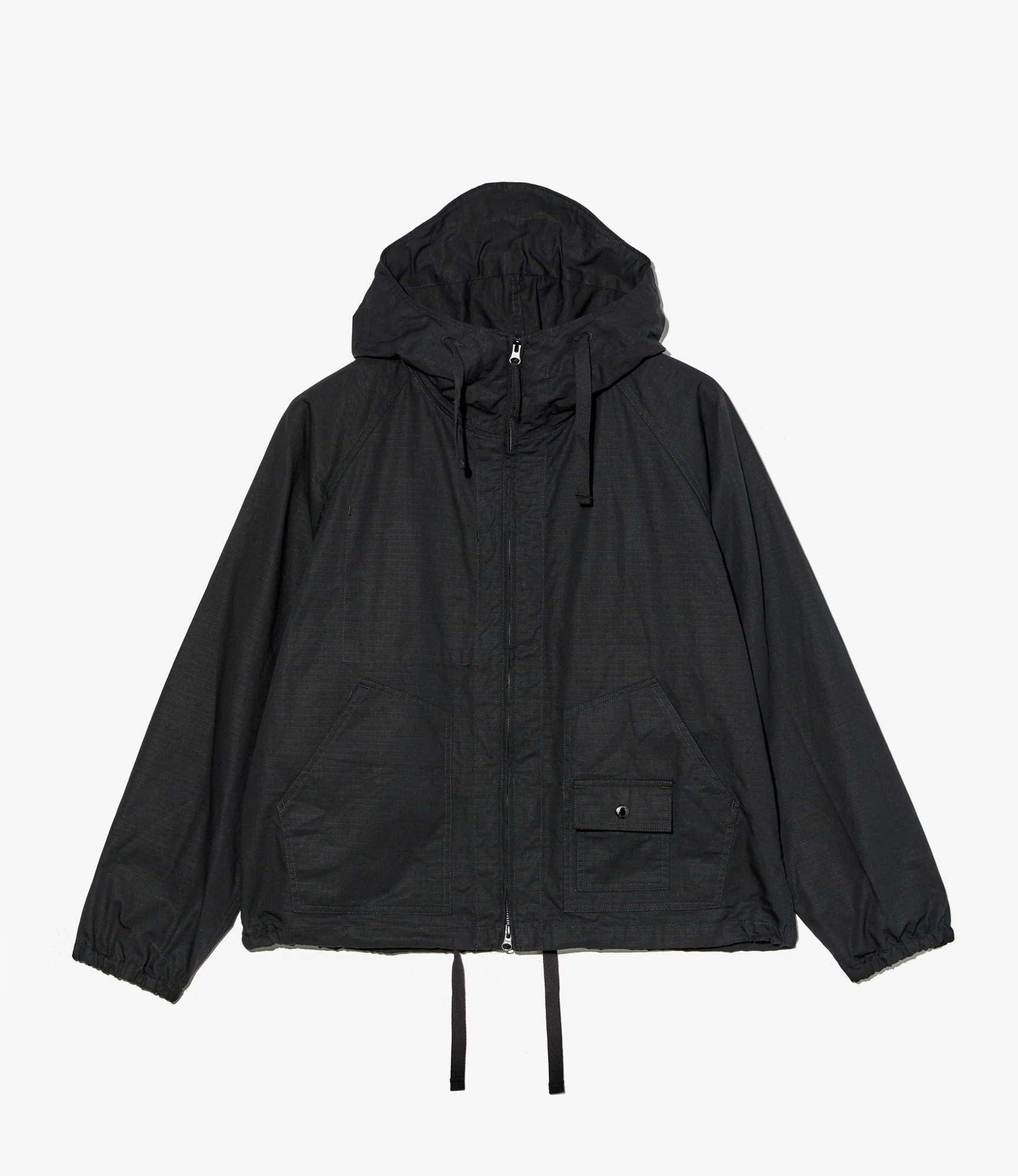Deck Parka – Black Ripstop Cotton
