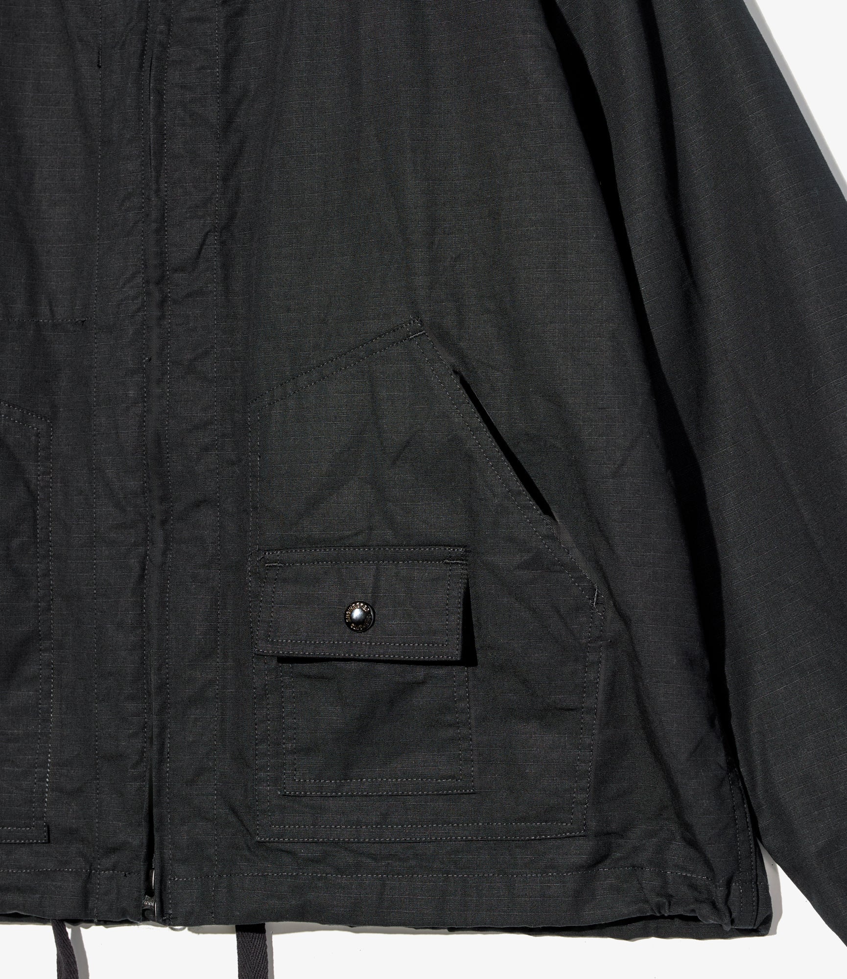Deck Parka – Black Ripstop Cotton - Image 3