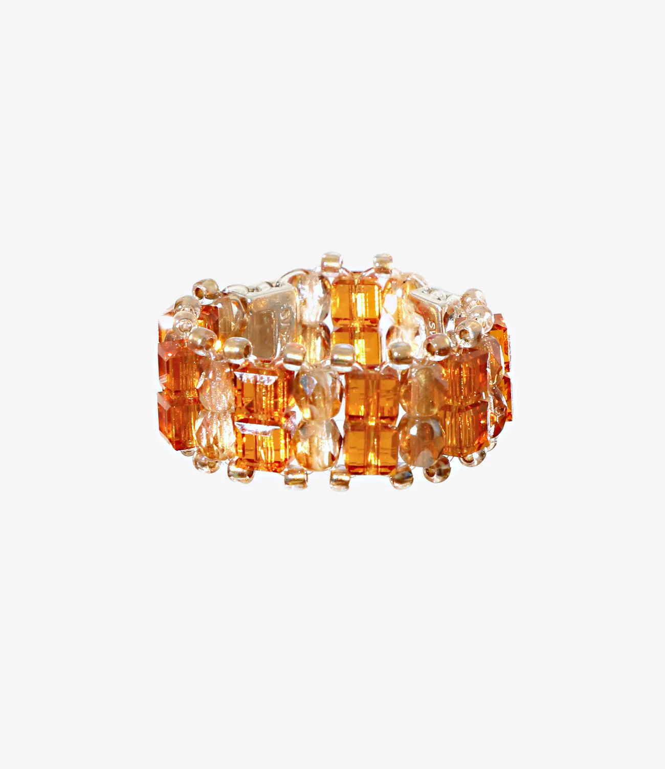 Double-Row Crystal Bead Ring - Image 3