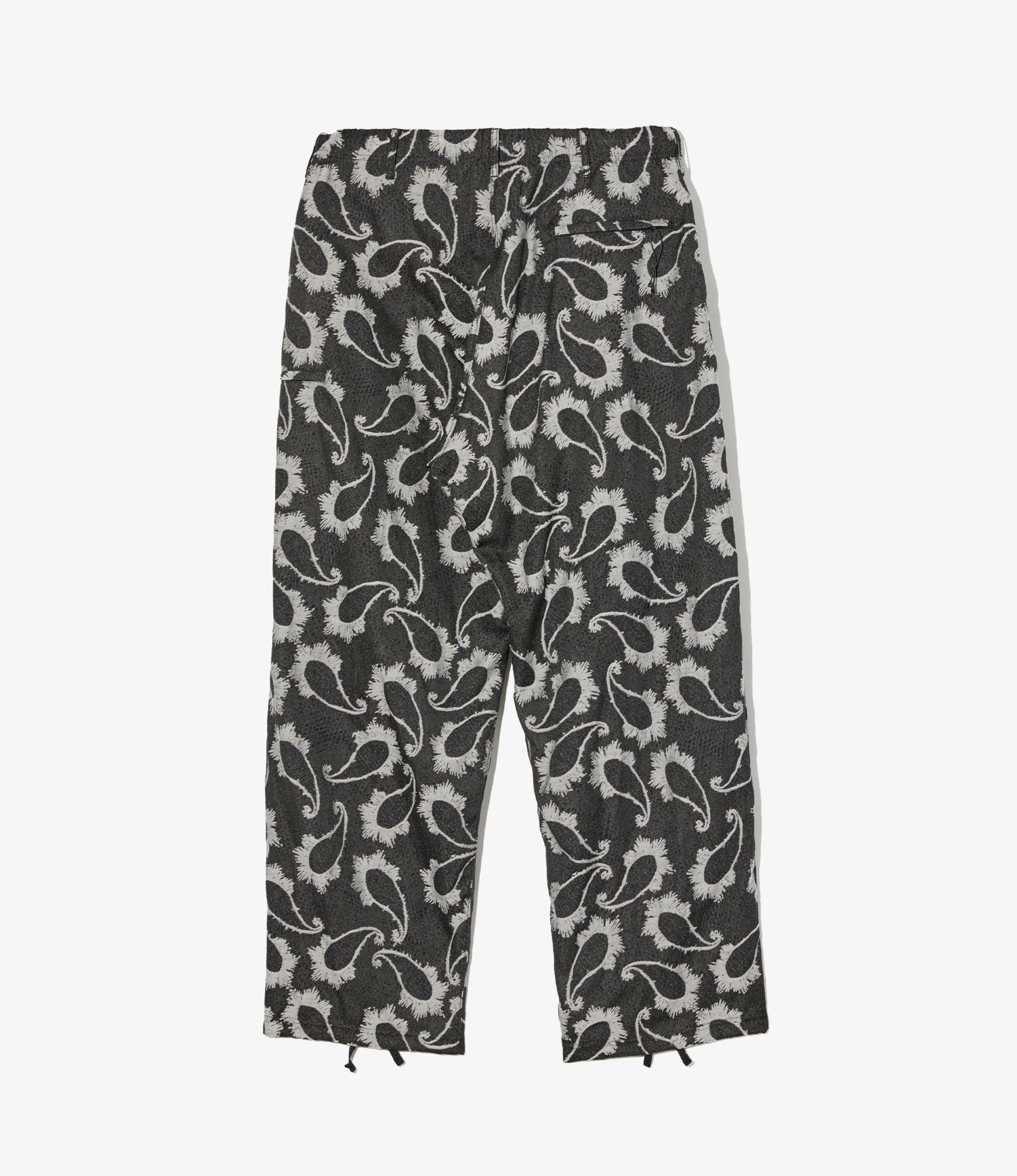 Drawstring Pant – Black Paisley Jacquard - Image 2