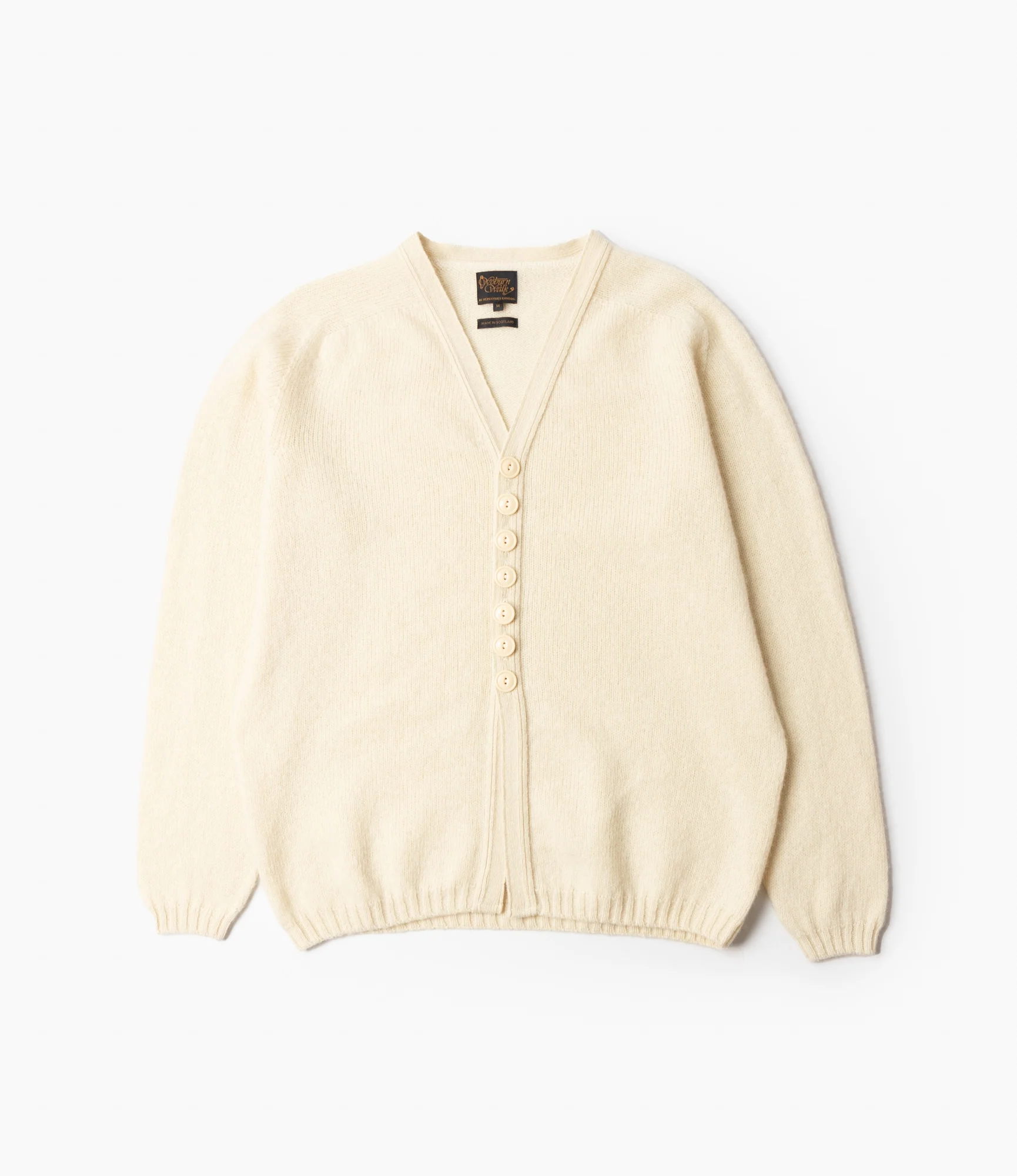 Fisherman Cardigan – Off-White Shetland Wool