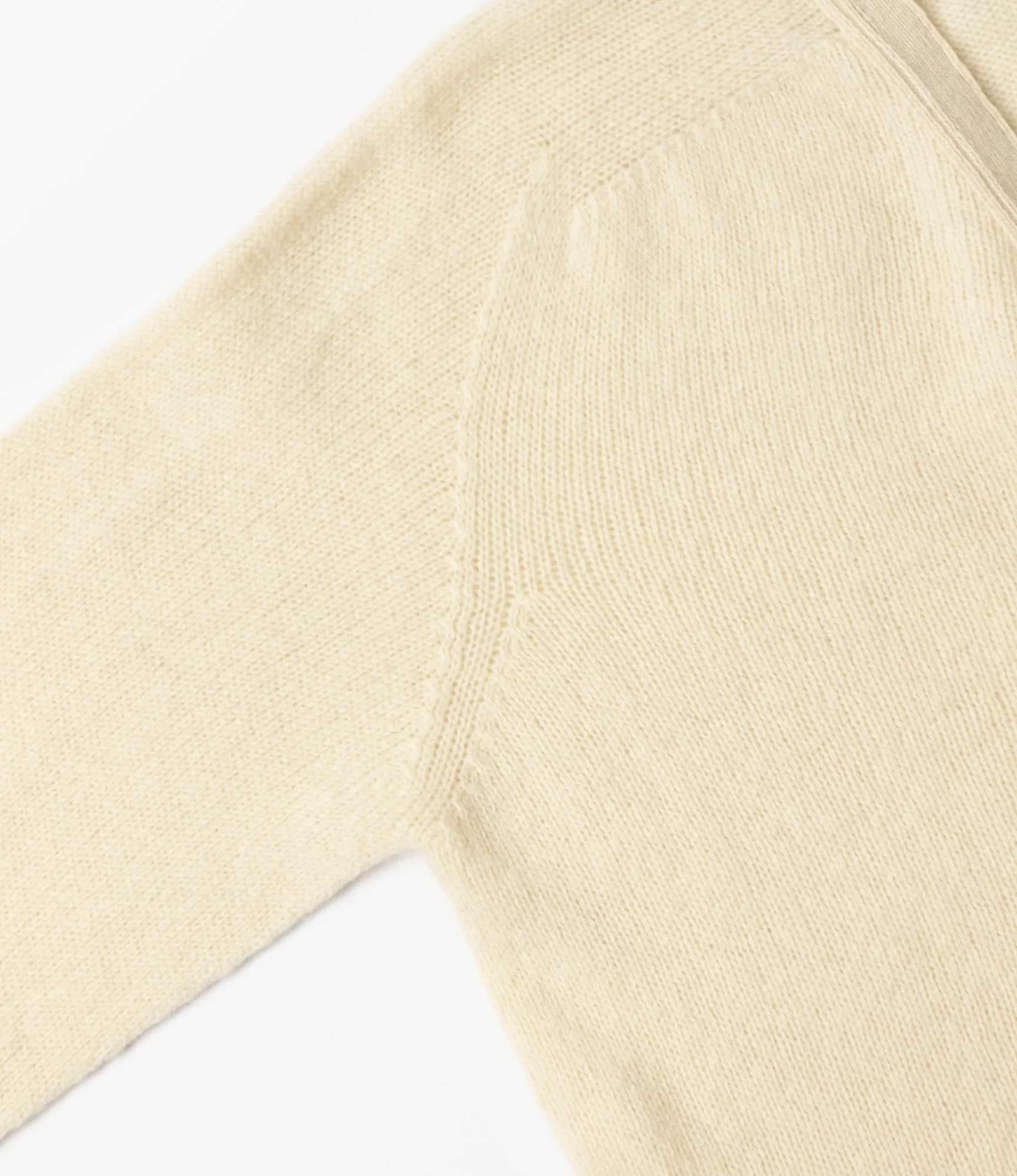 Fisherman Cardigan – Off-White Shetland Wool - Image 5