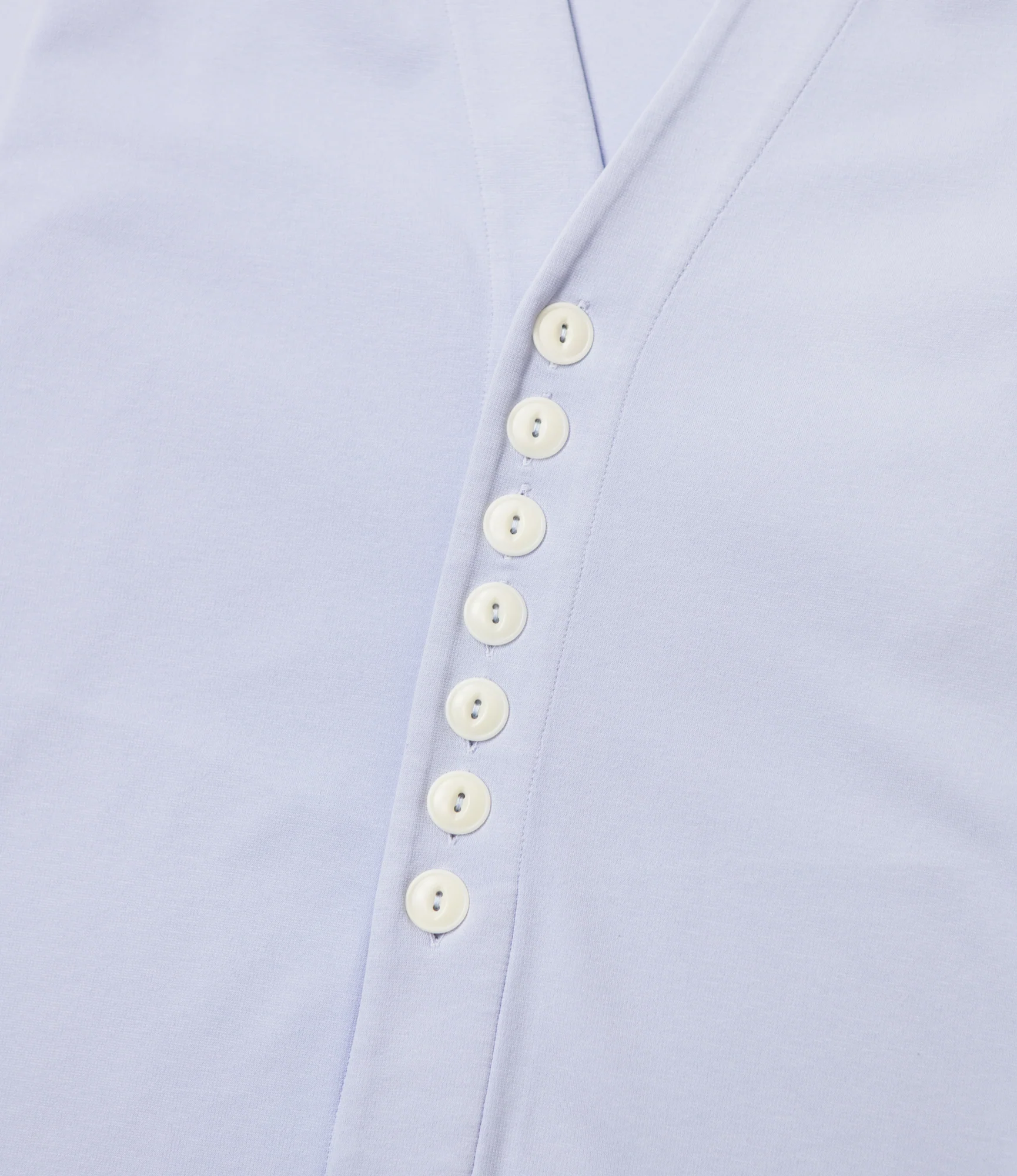 Fisherman Cardigan – Sky Blue Ponte Jersey - Image 3