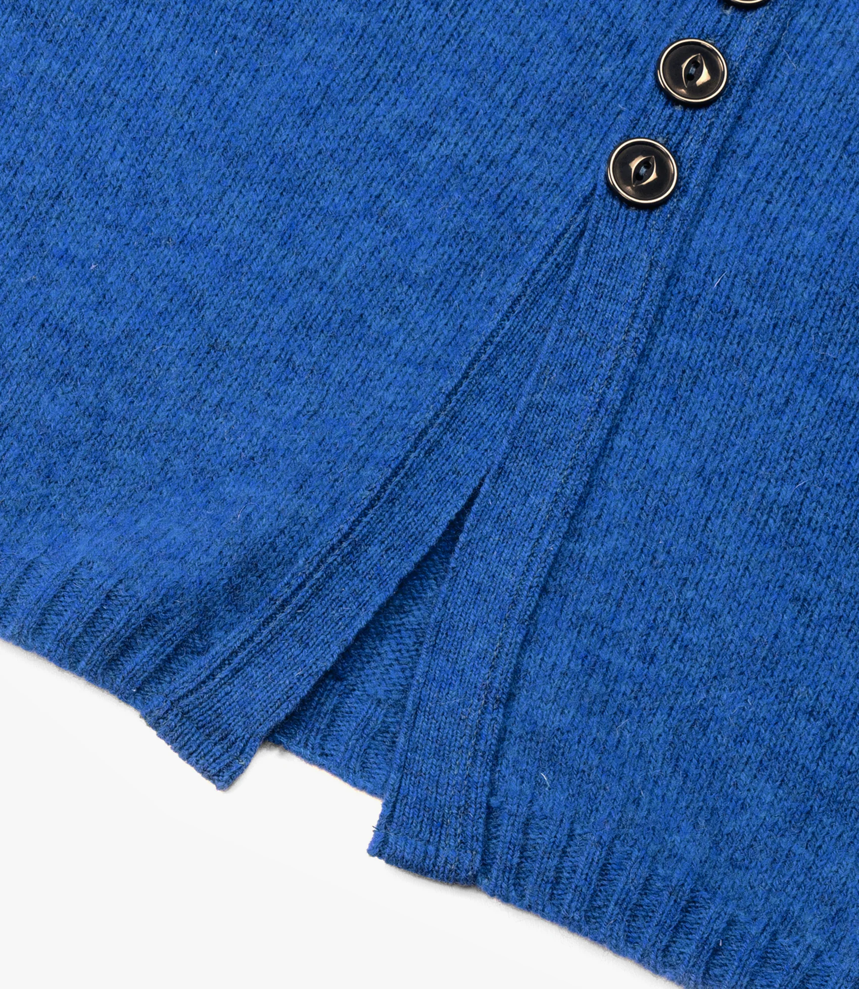 Fisherman Cardigan – Ocean Blue Shetland Wool - Image 5
