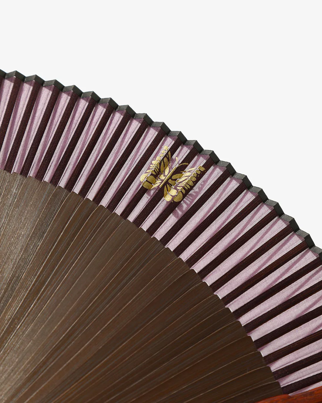 Foldable 60-Leaf Sensu Fan – Rosewood - Image 2