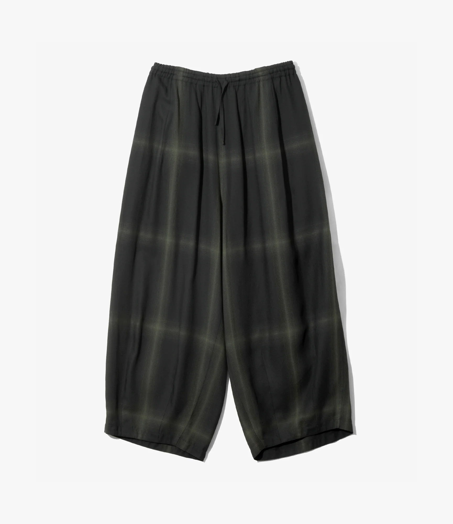 H.D. Pant – Black Plaid Rayon