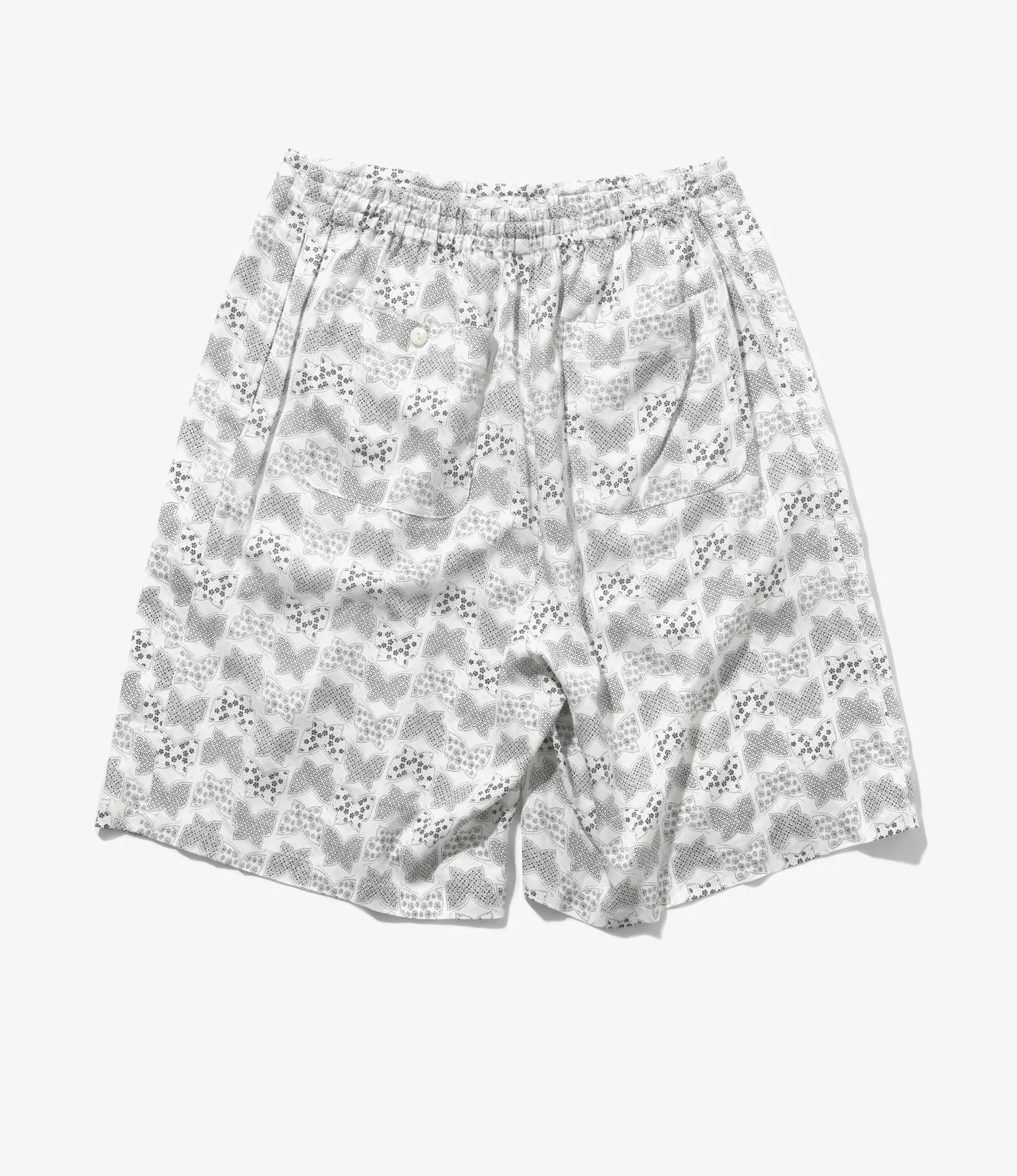 H.D. Short – White Papillon Komon Print - Image 5