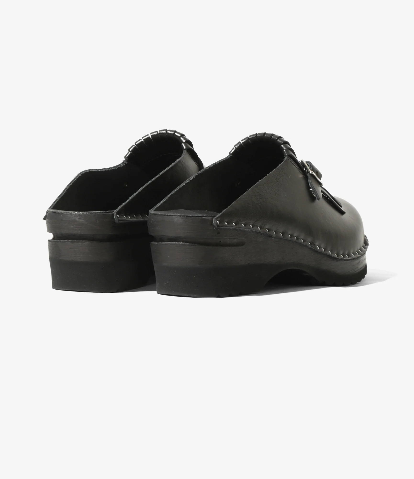 Kilt & Strap Clog – Black Leather - Image 6