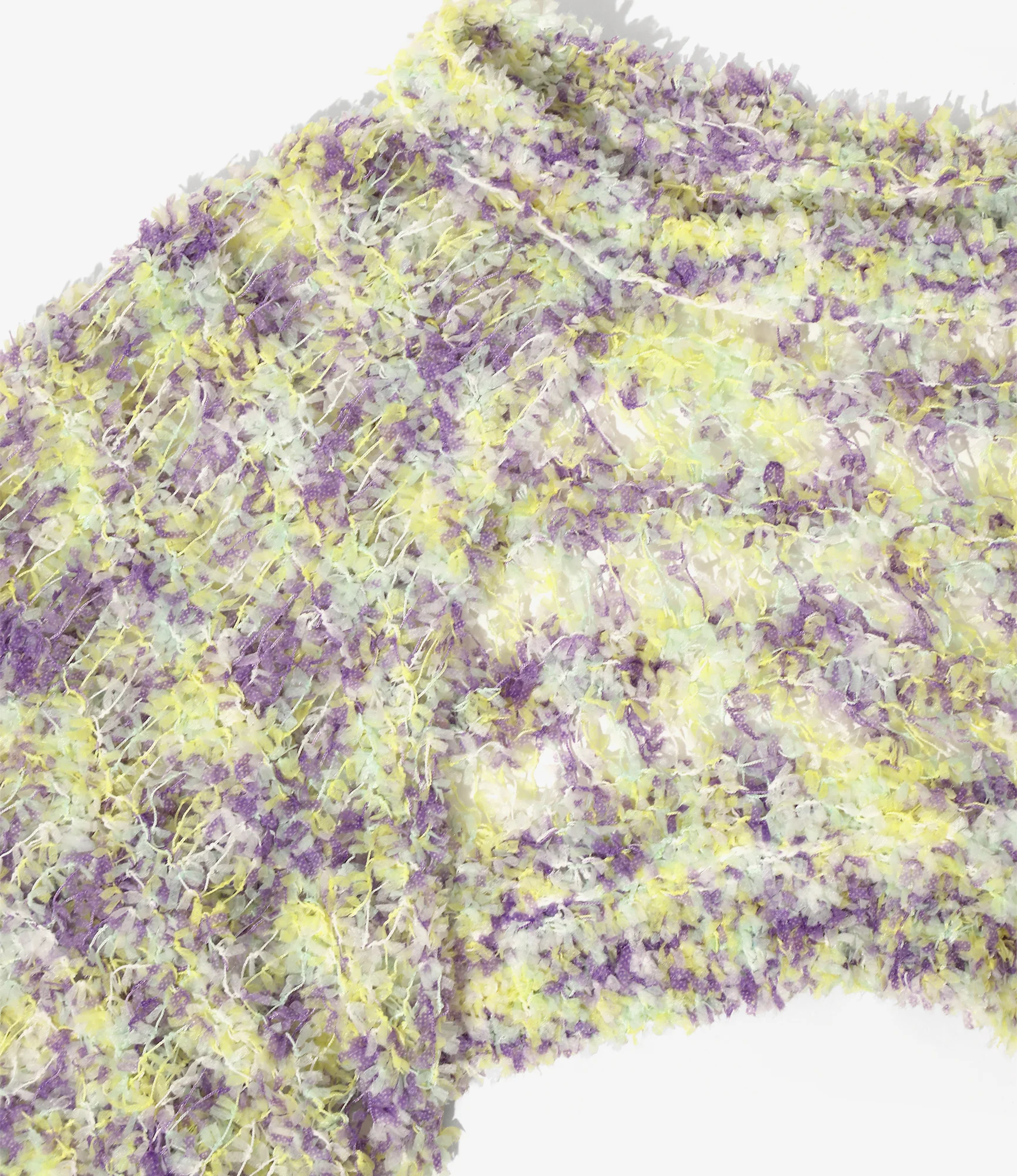 Knit Bolero – Purple/Yellow Fancy Yarn - Image 2