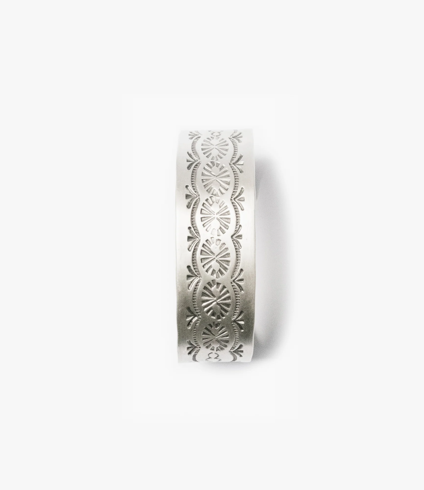Large Navajo Cuff One – Sterling Silver - Image 3