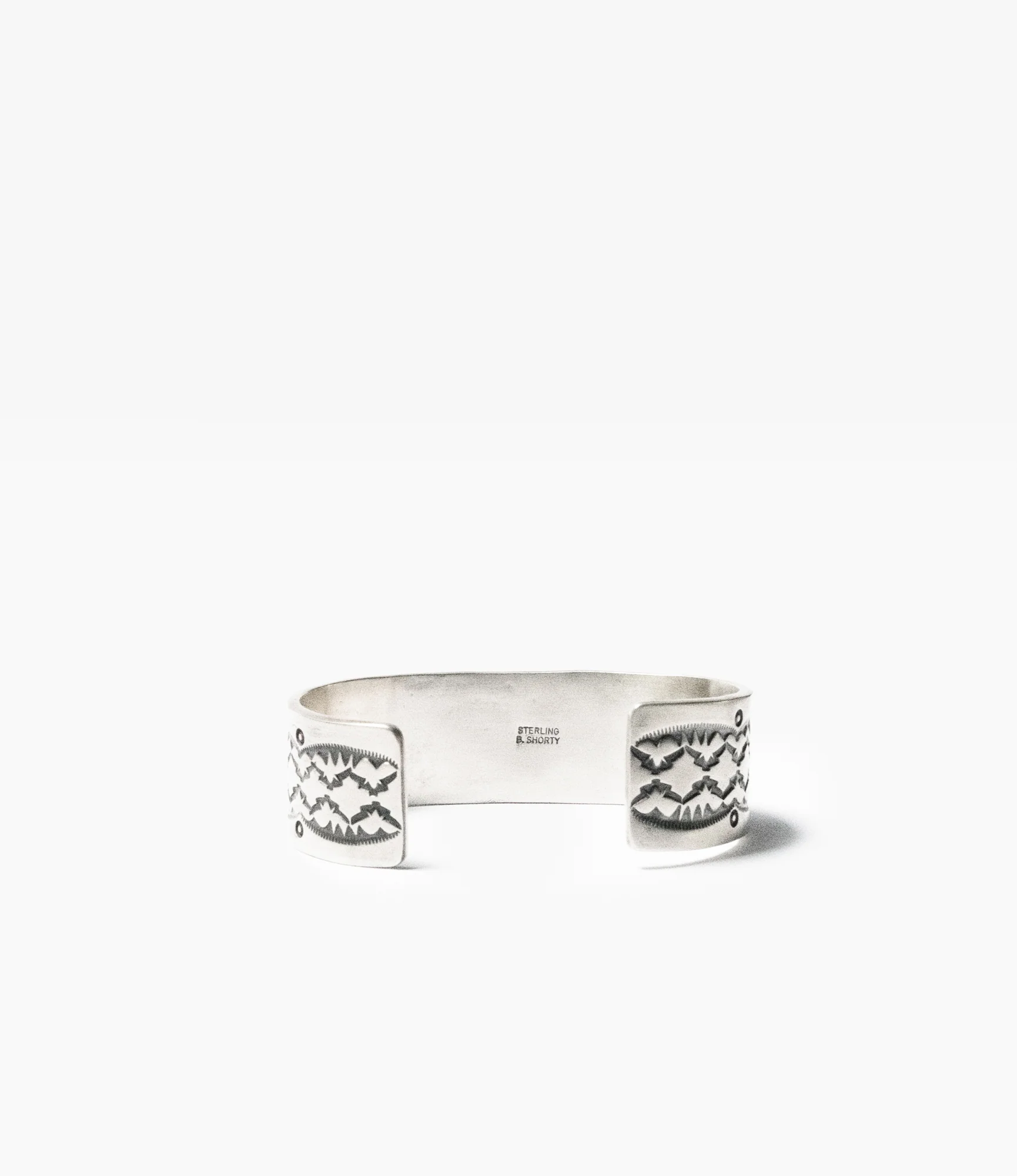 Large Navajo Cuff Two – Sterling Silver - Image 2