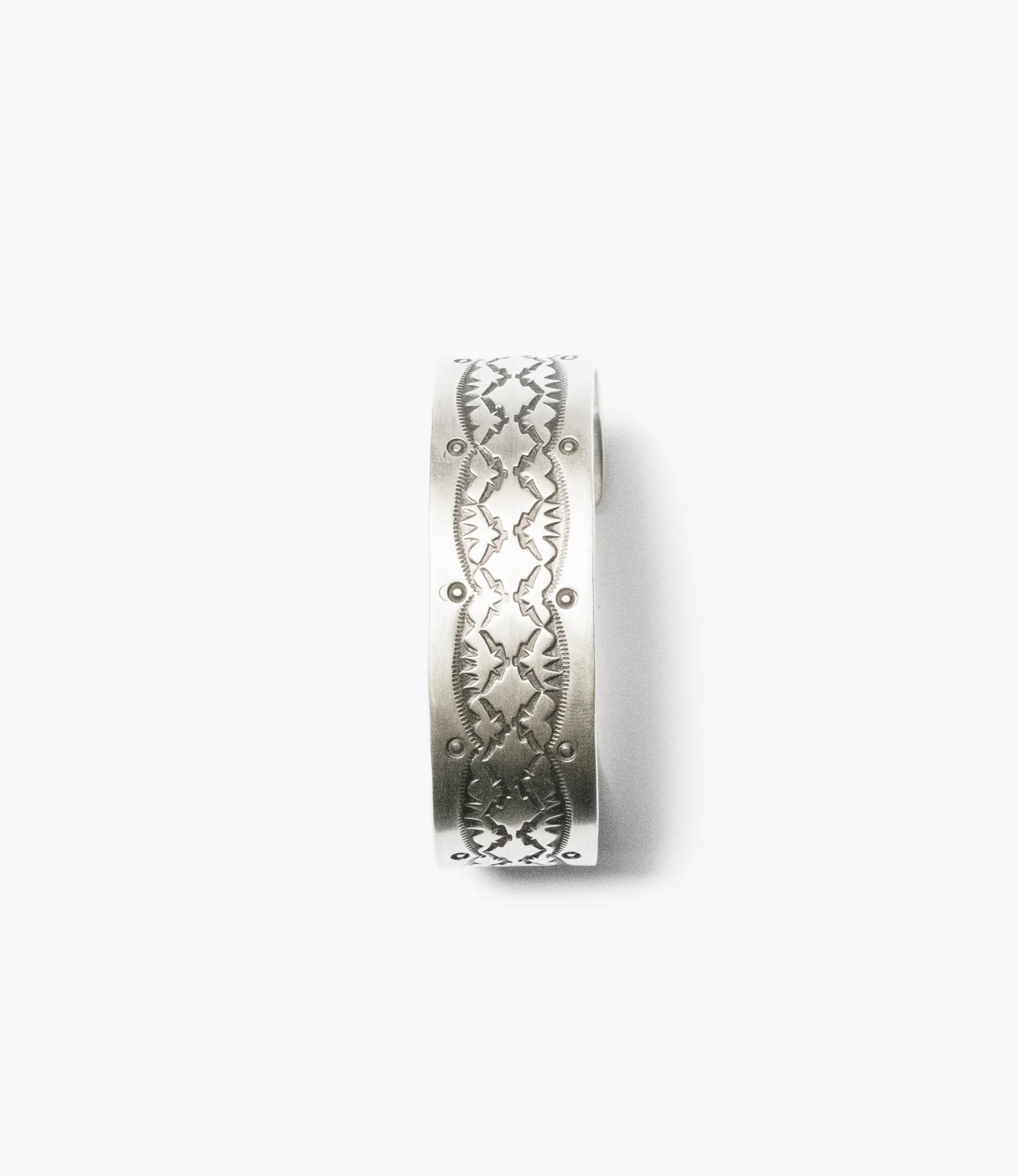 Large Navajo Cuff Two – Sterling Silver - Image 3