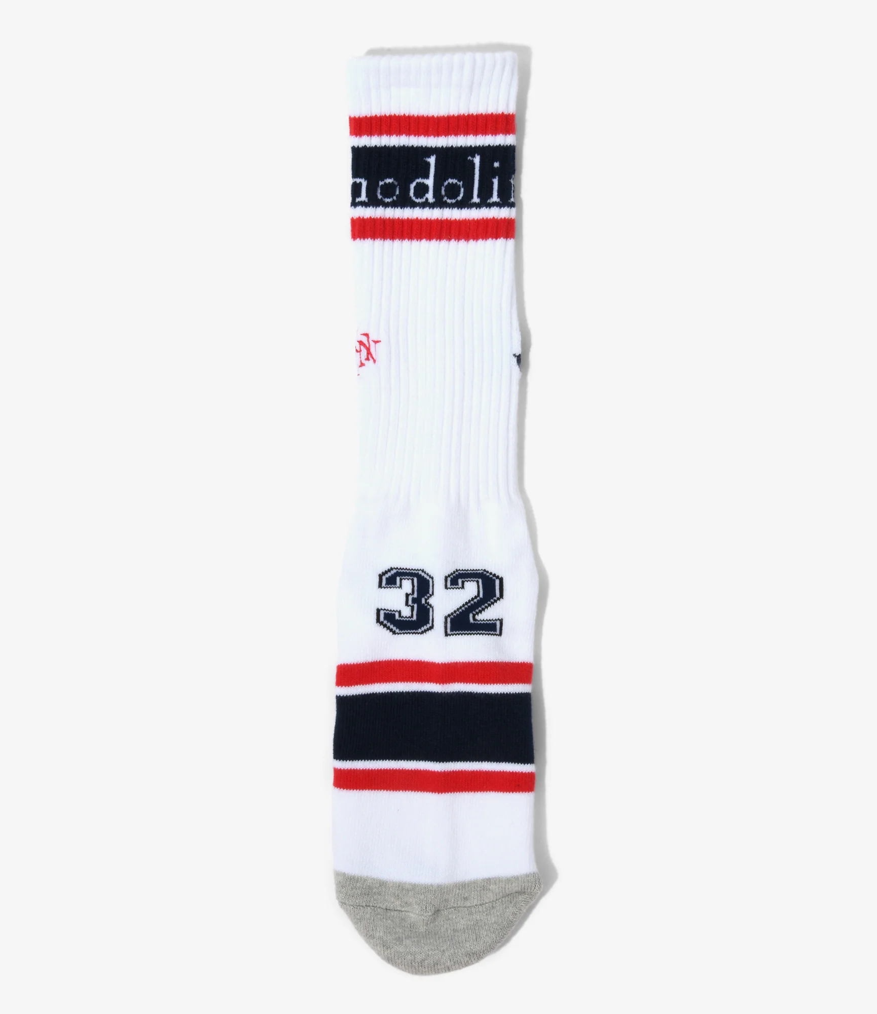 Line & Number Socks – White - Image 2