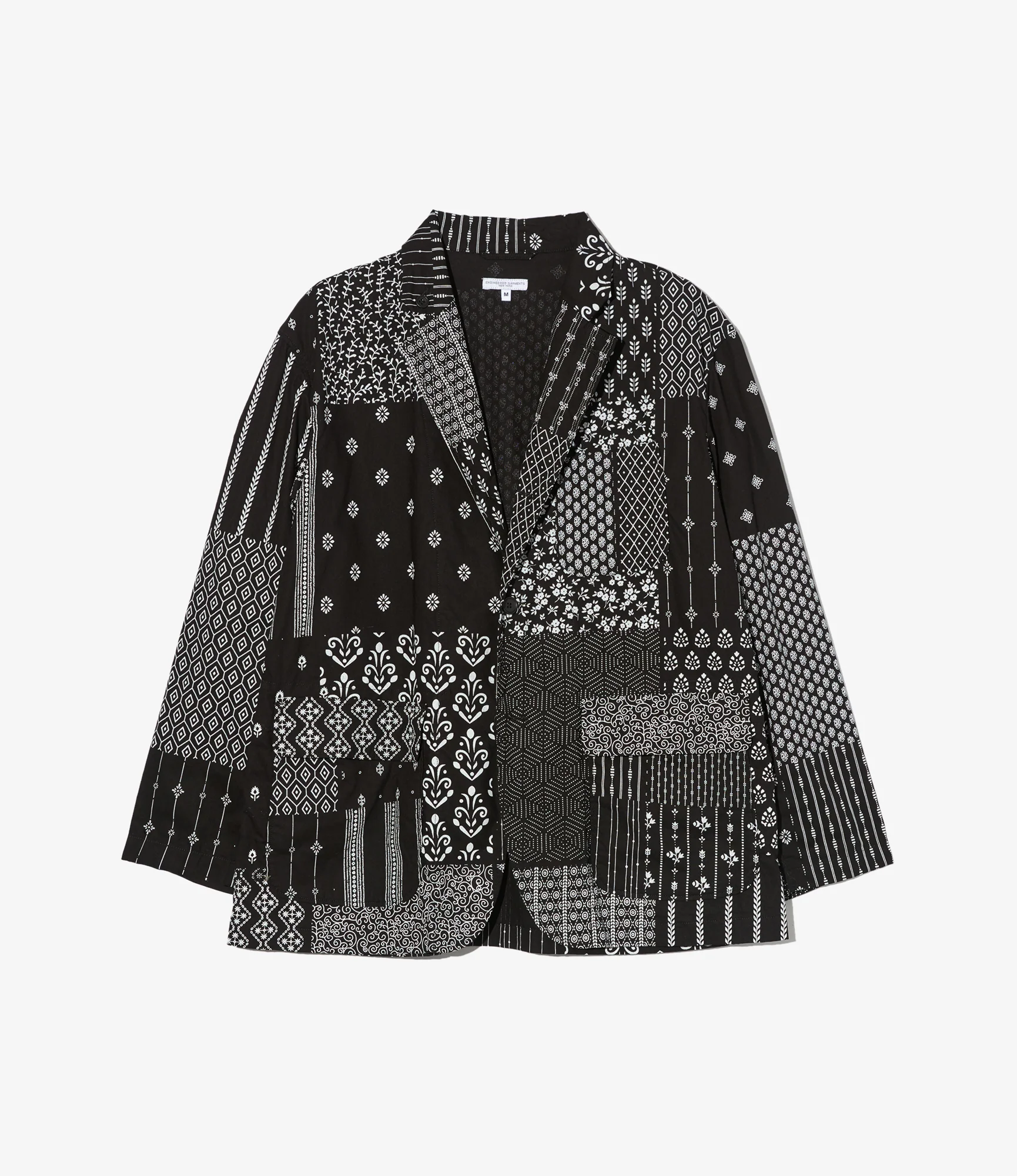 Loiter Jacket – Black/White Patchwork Print