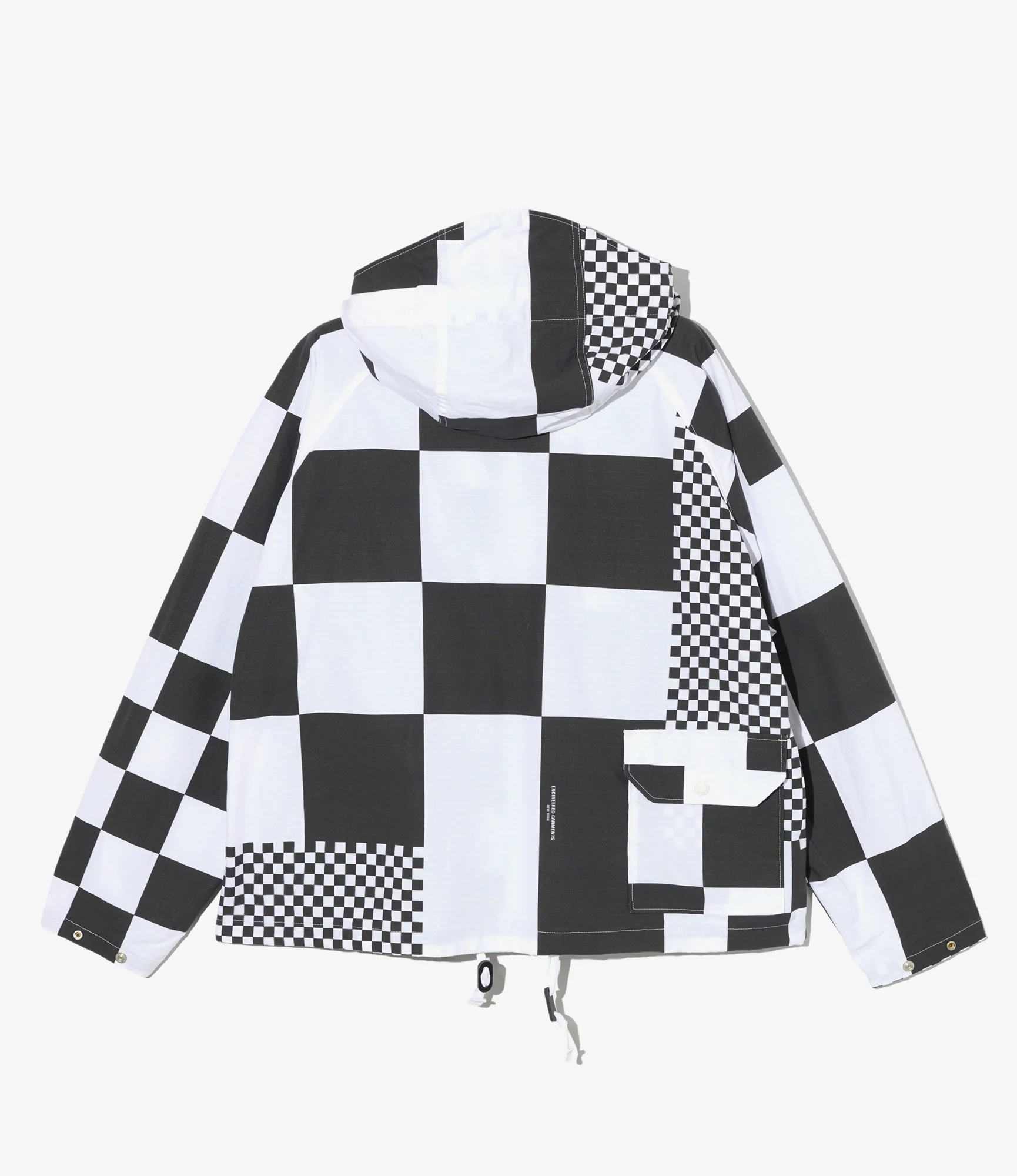 Lt Parka – White/Black Checker Print Ripstop - Image 2