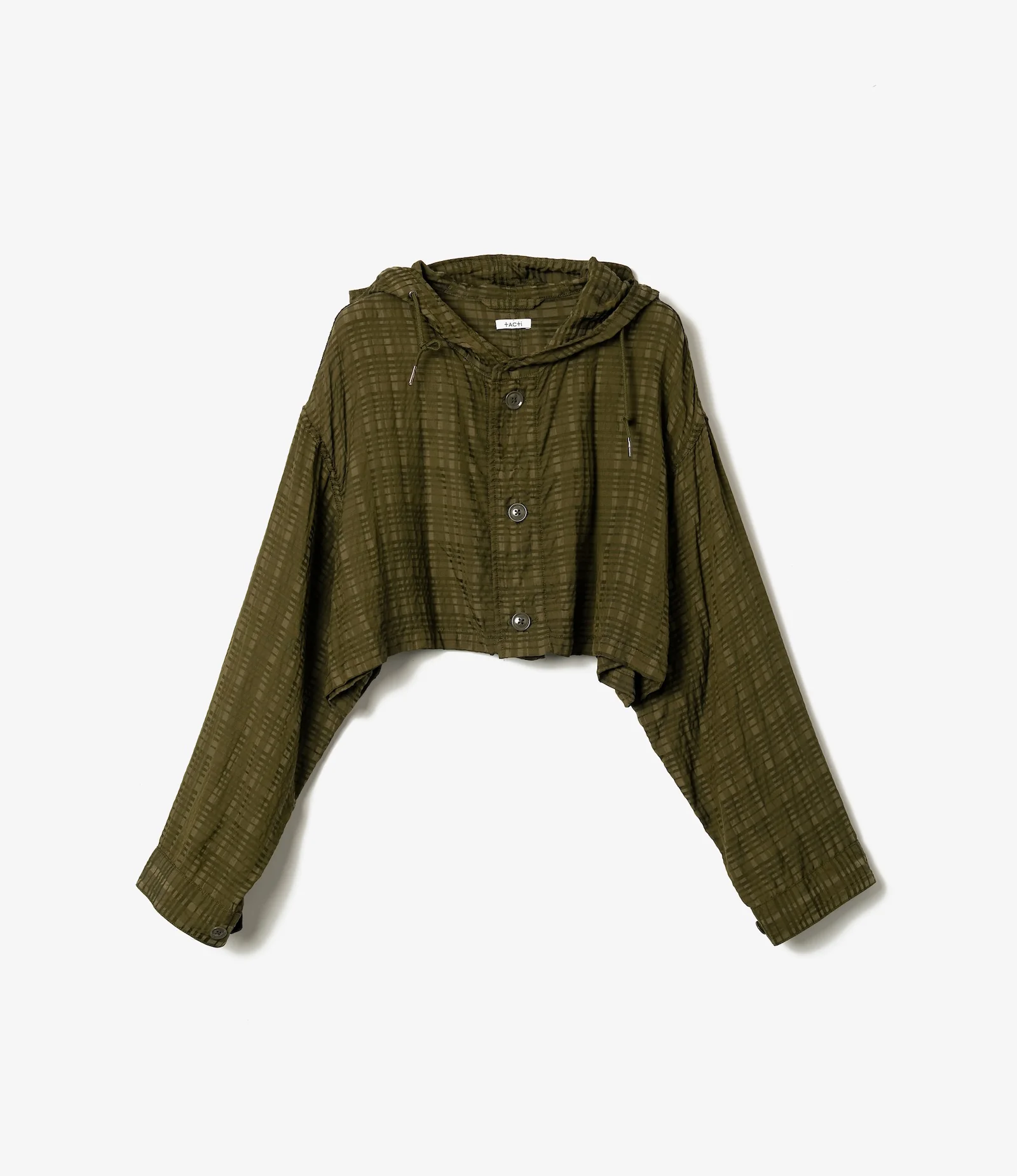 M51 Dress – Olive Check Rayon Cotton - Image 7