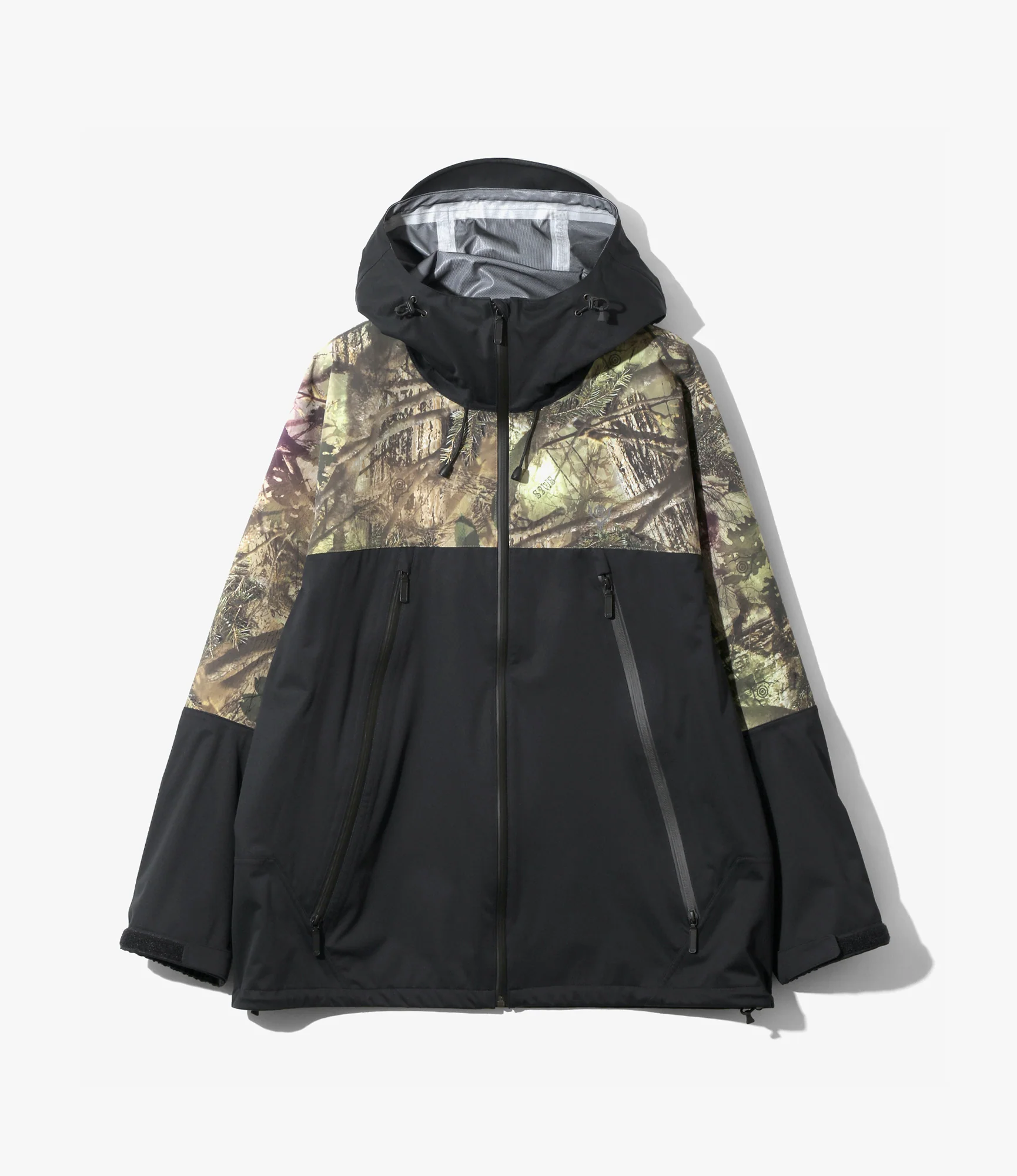 Mountain Parka – Black/Camo Combo Nylon Tussah