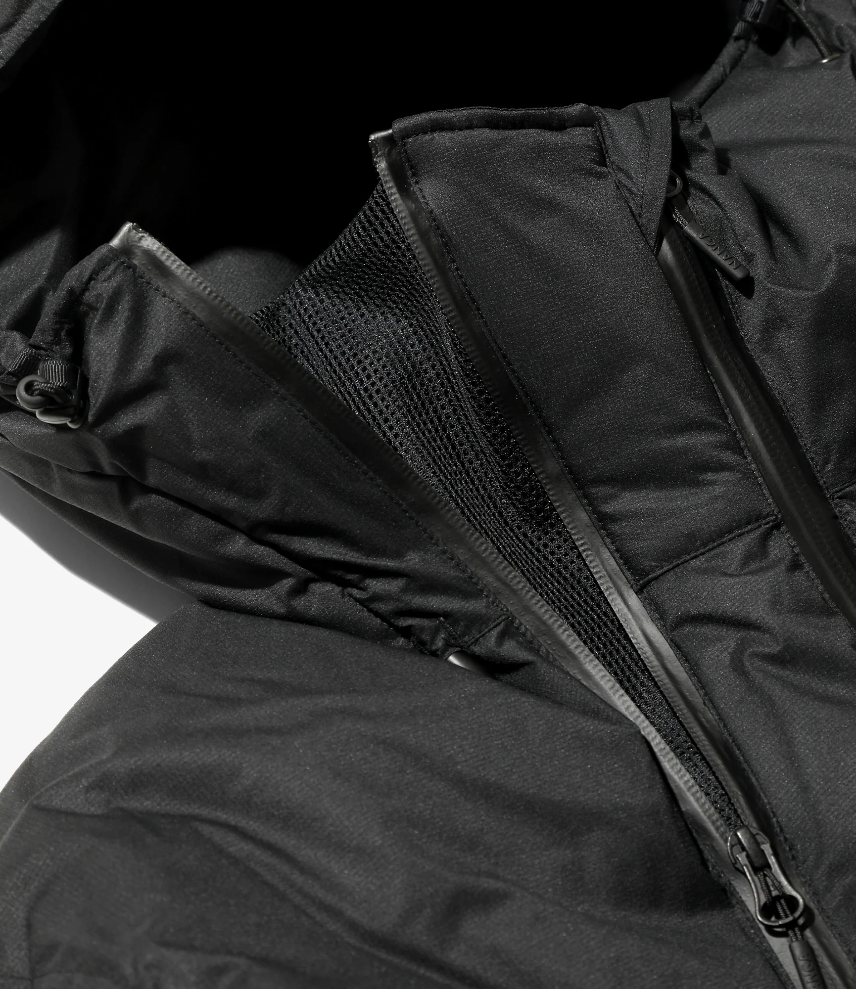 Down Zip Vest – Black Ripstop Nylon - Image 3